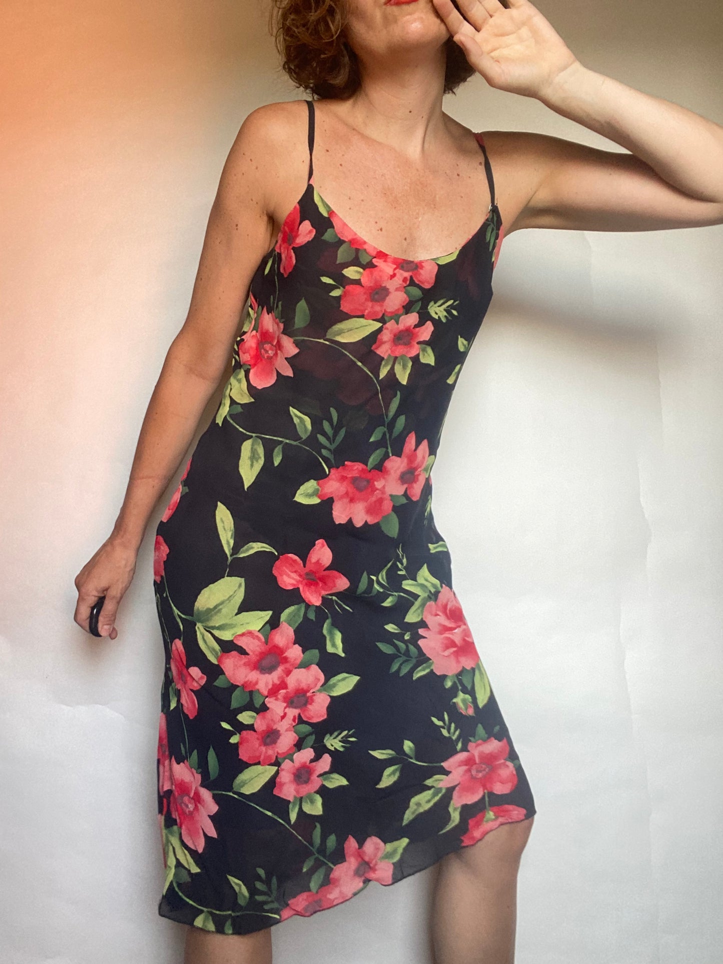 Slip dress flower