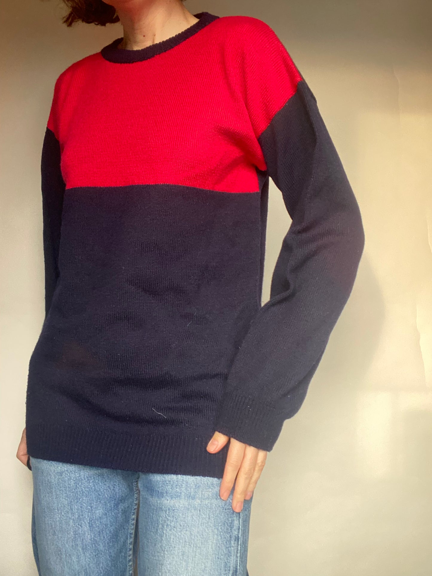 Maglioncino rosso blu