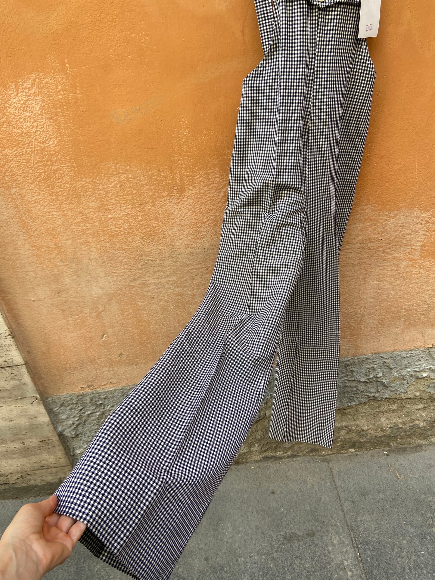 Tuta salopette Vichy 70s