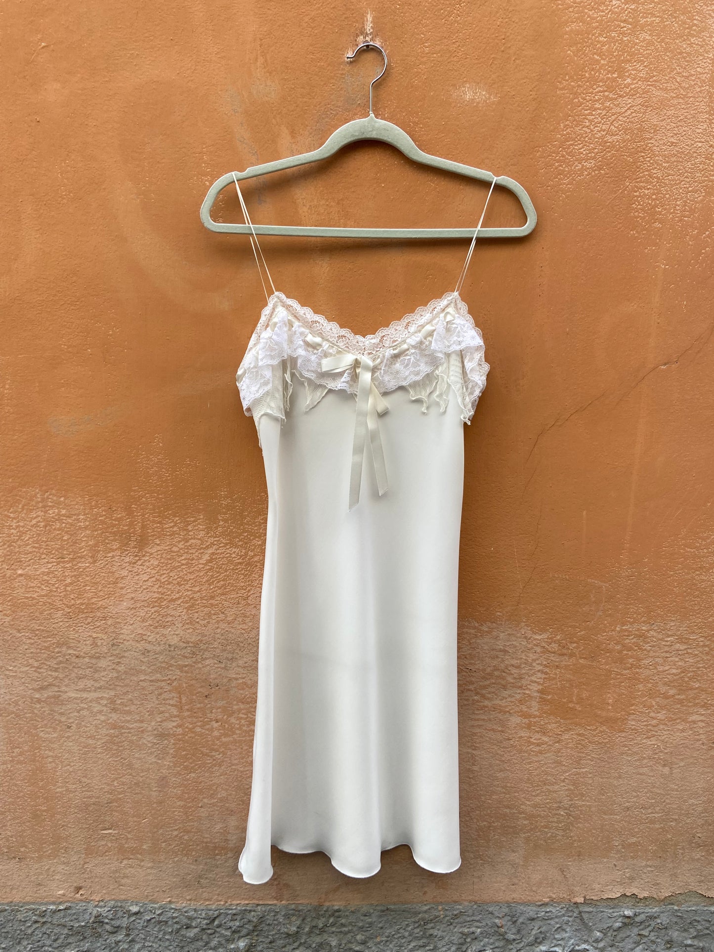 Twinset slip dress bianco