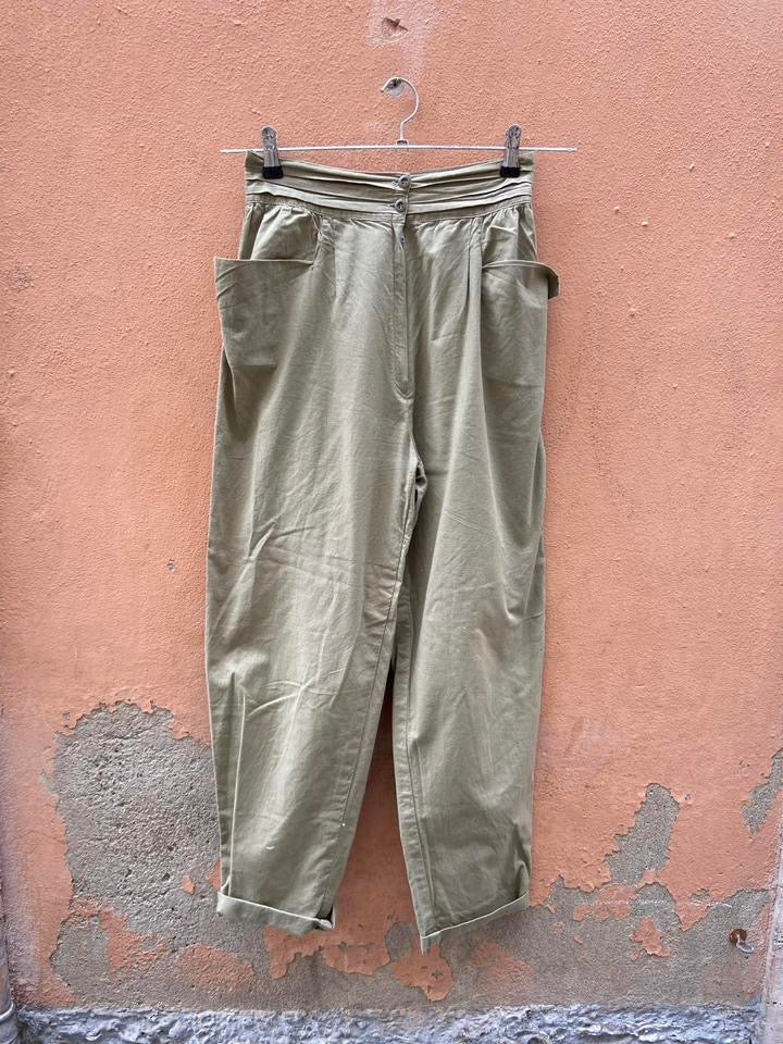Pantalone vintage xs kaki