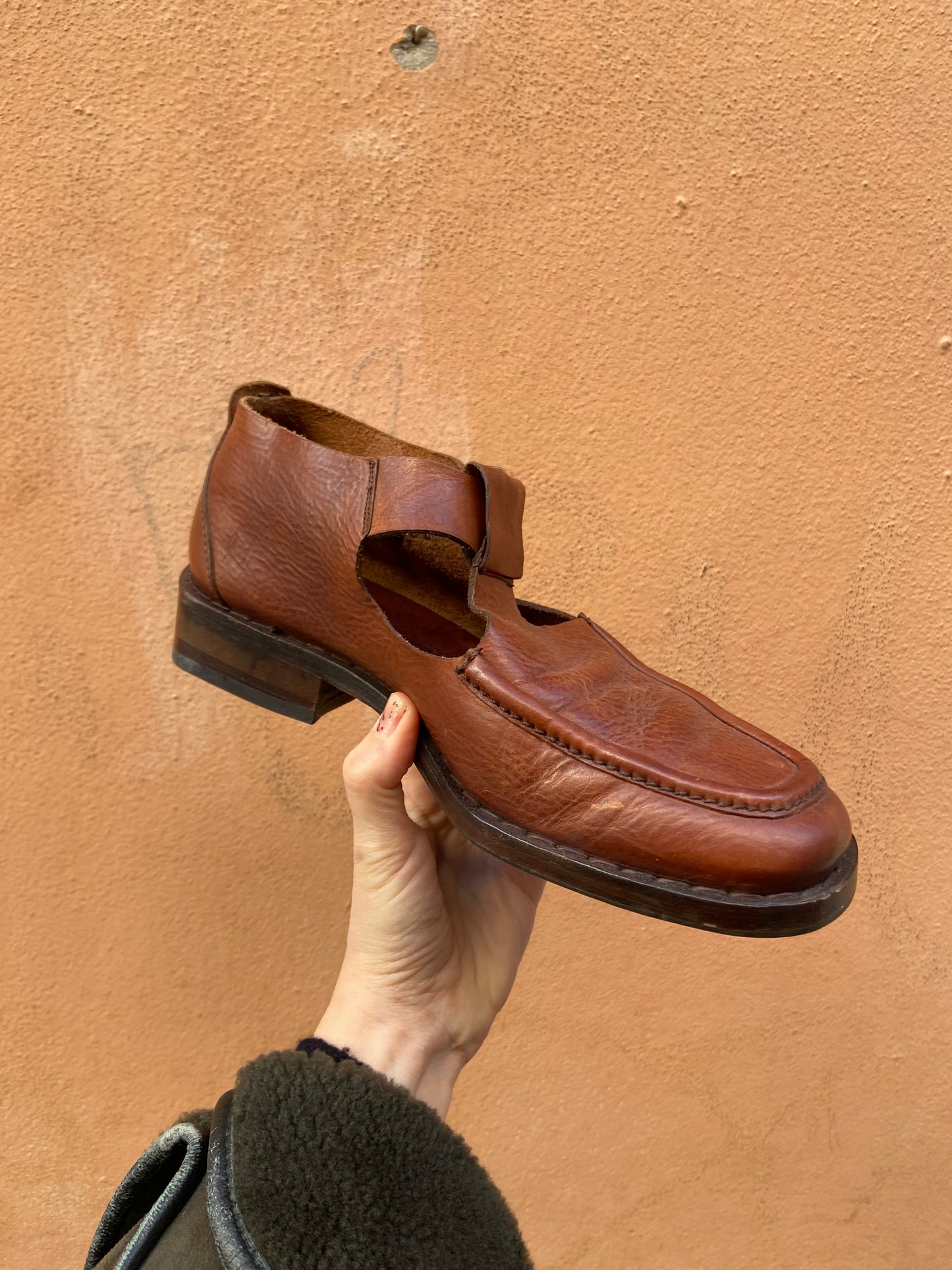 Mocassino cut out 70s 40