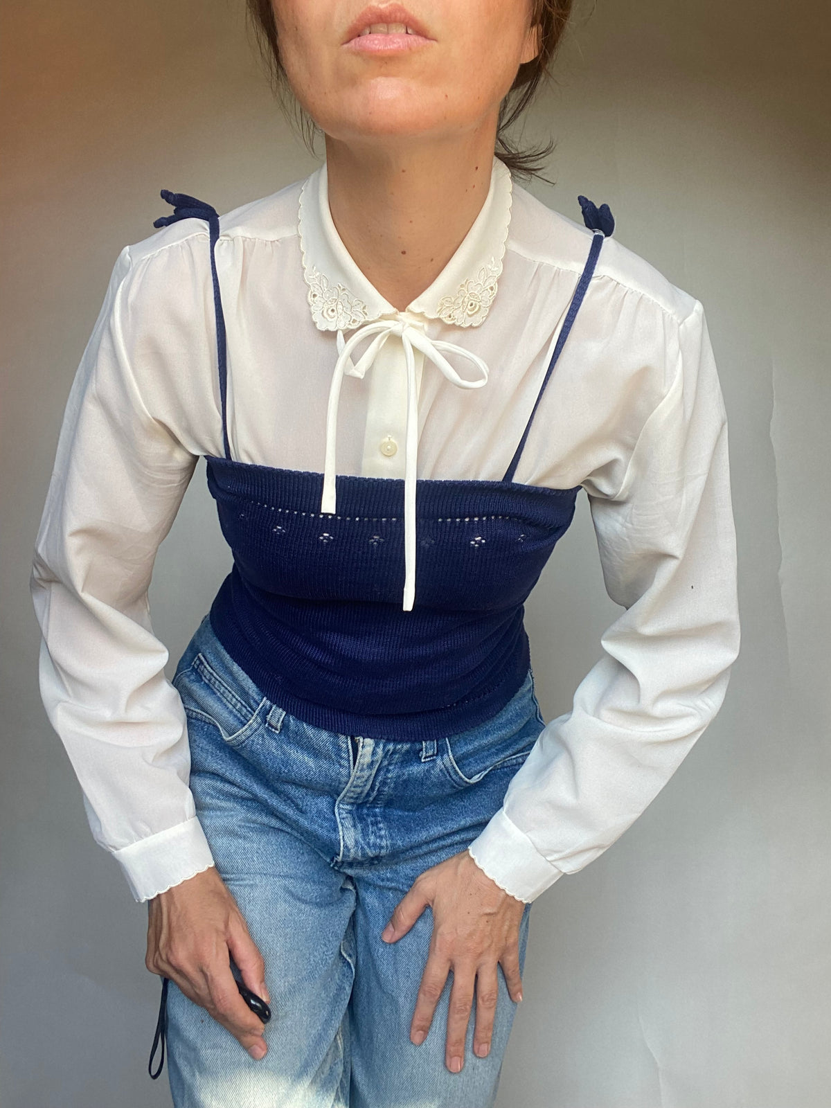 Camicia con fiocco