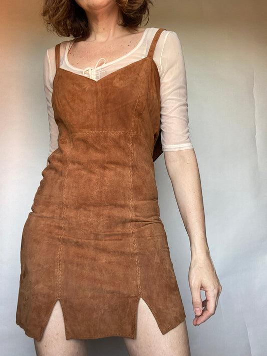 Mini dress scamosciato