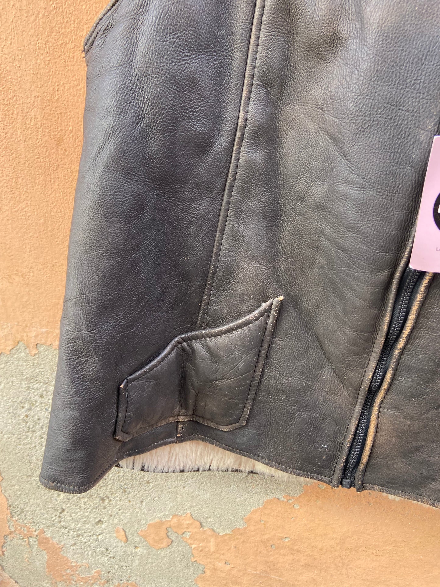 Gilet pelle interno montone