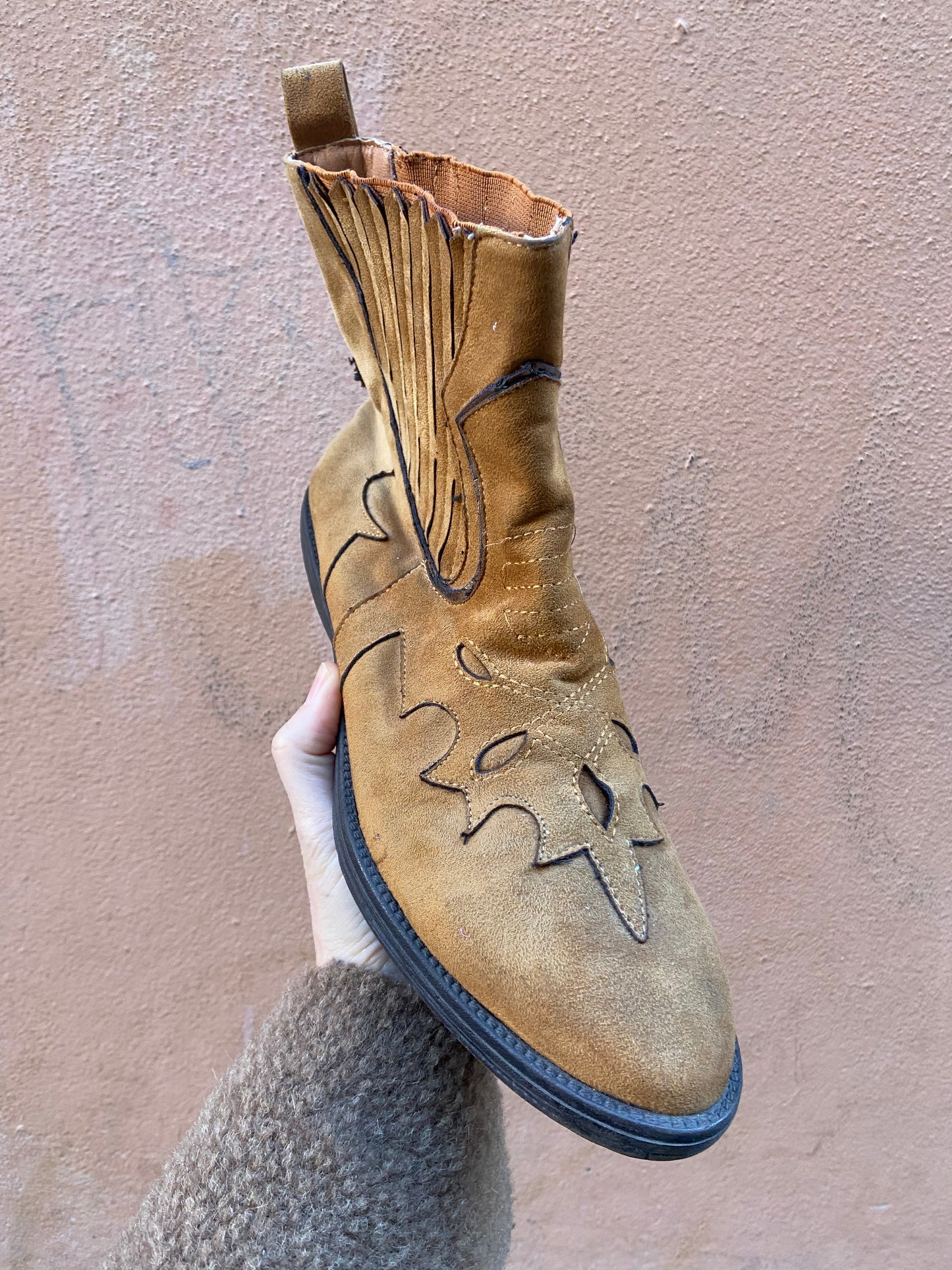 Stivaletto texano scamosciato