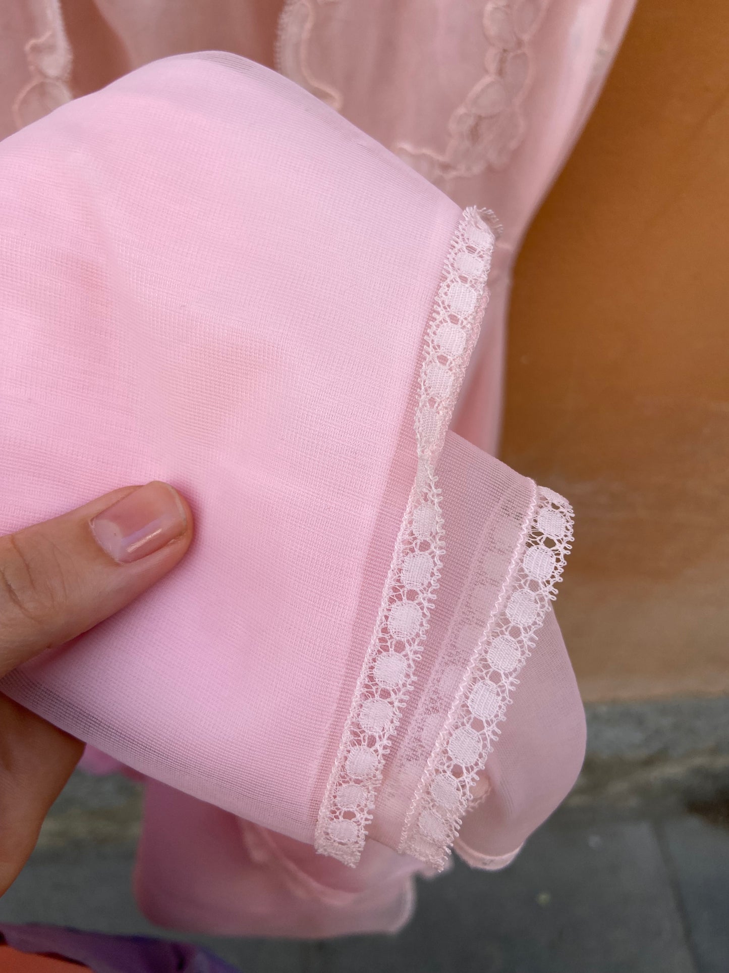 Abito camicia da notte rosa