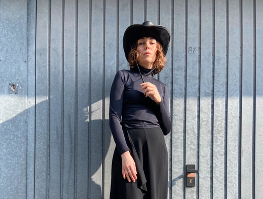 Cappello texano in pelle