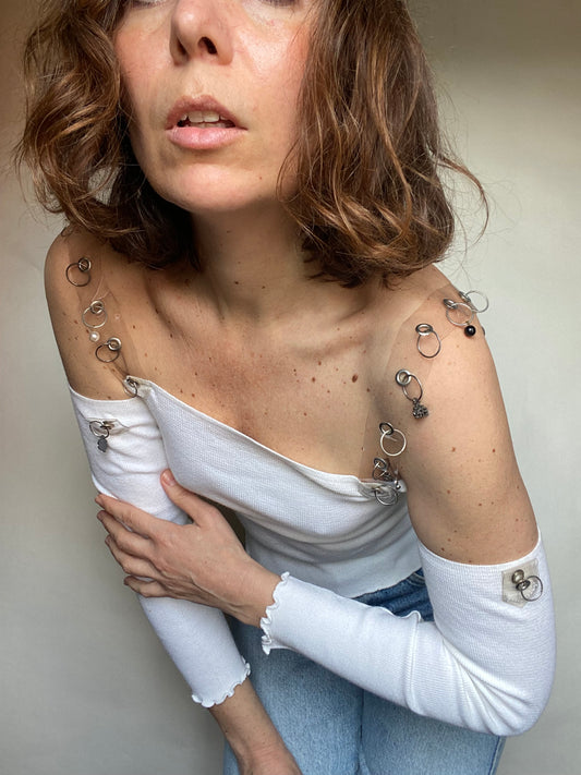 Maglia con spallini pvc