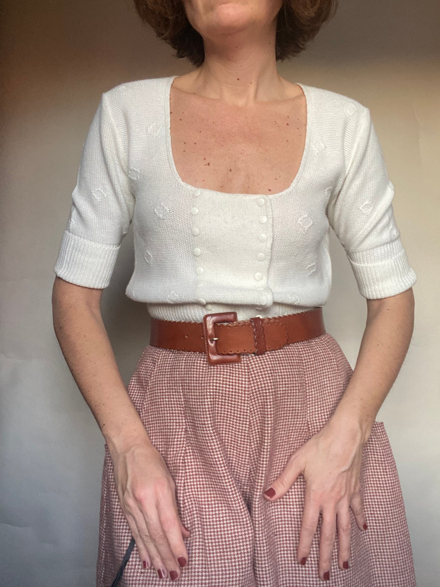 Top morbido bottoncini