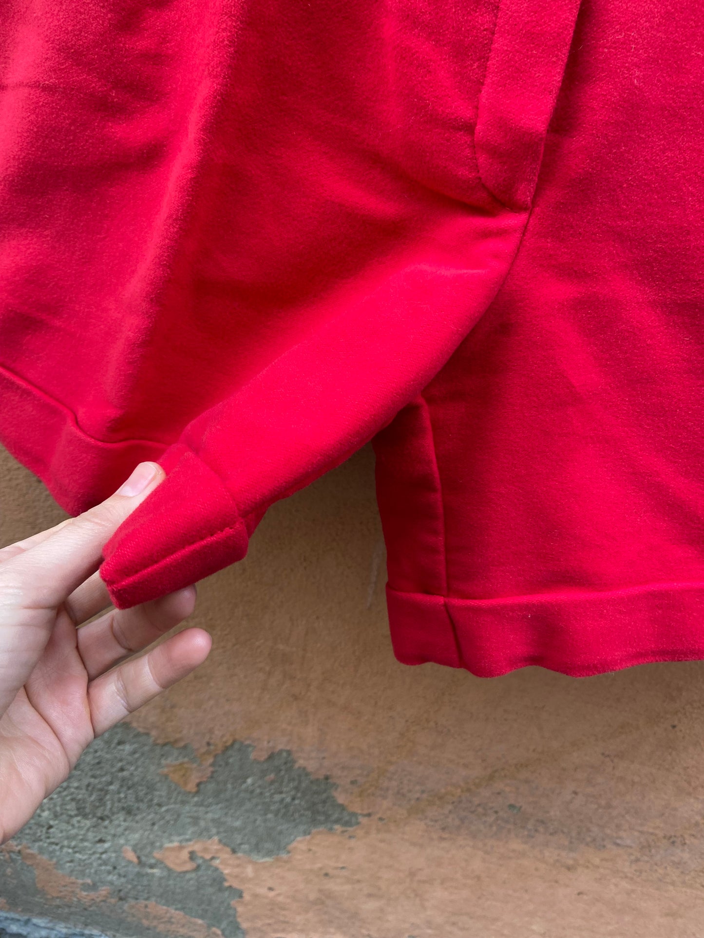 Bermuda fustagno rosso