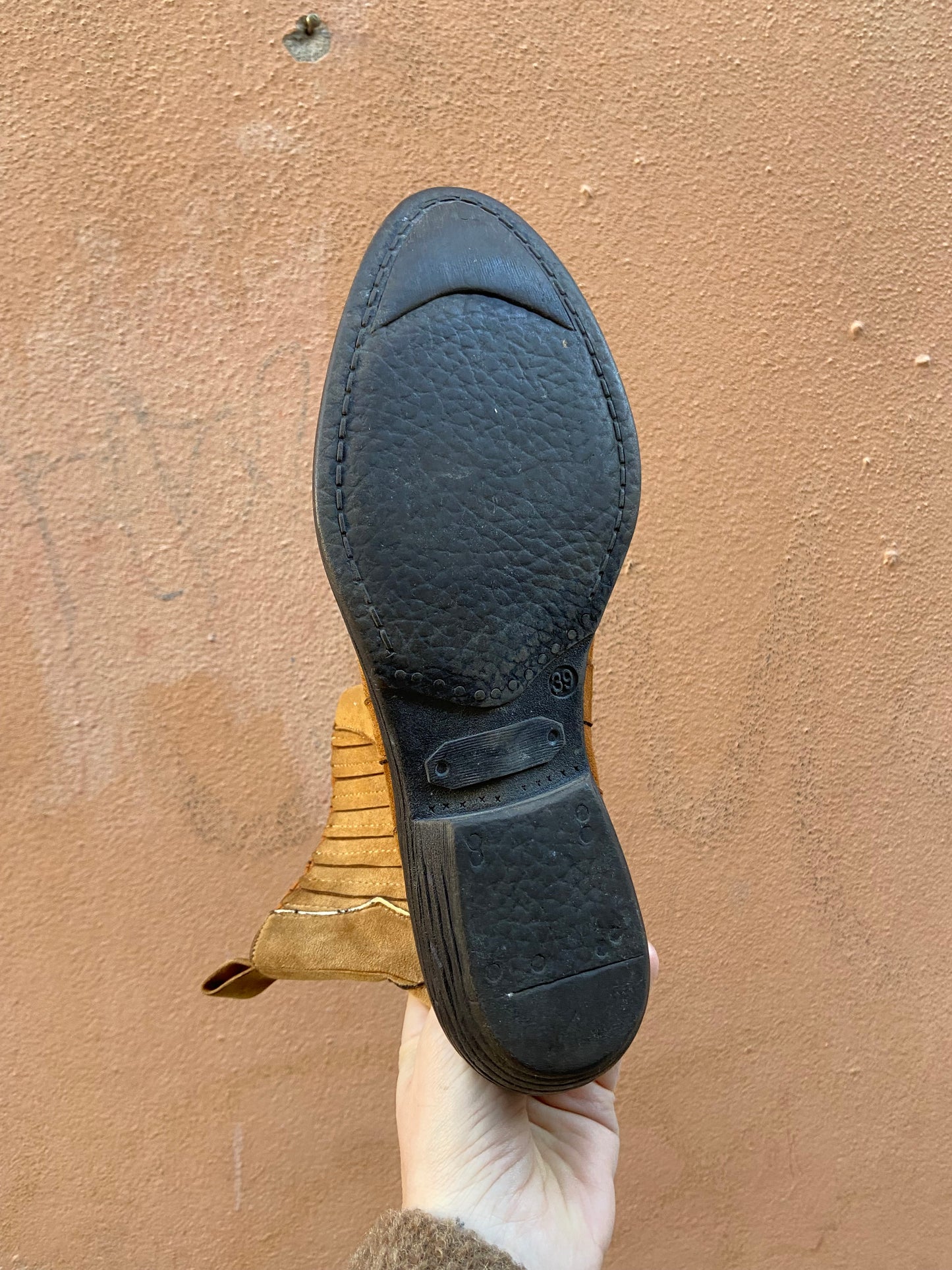 Stivaletto texano scamosciato