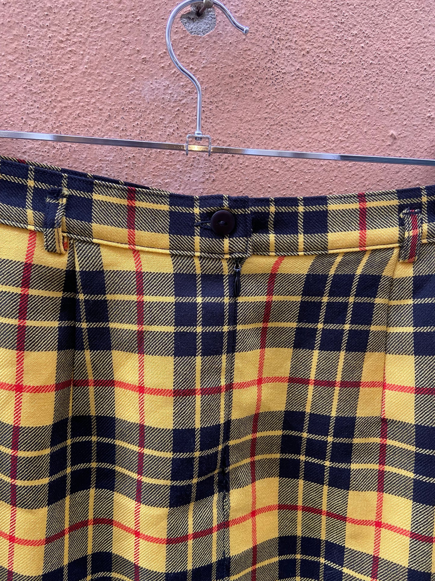 Mini tartan giallo