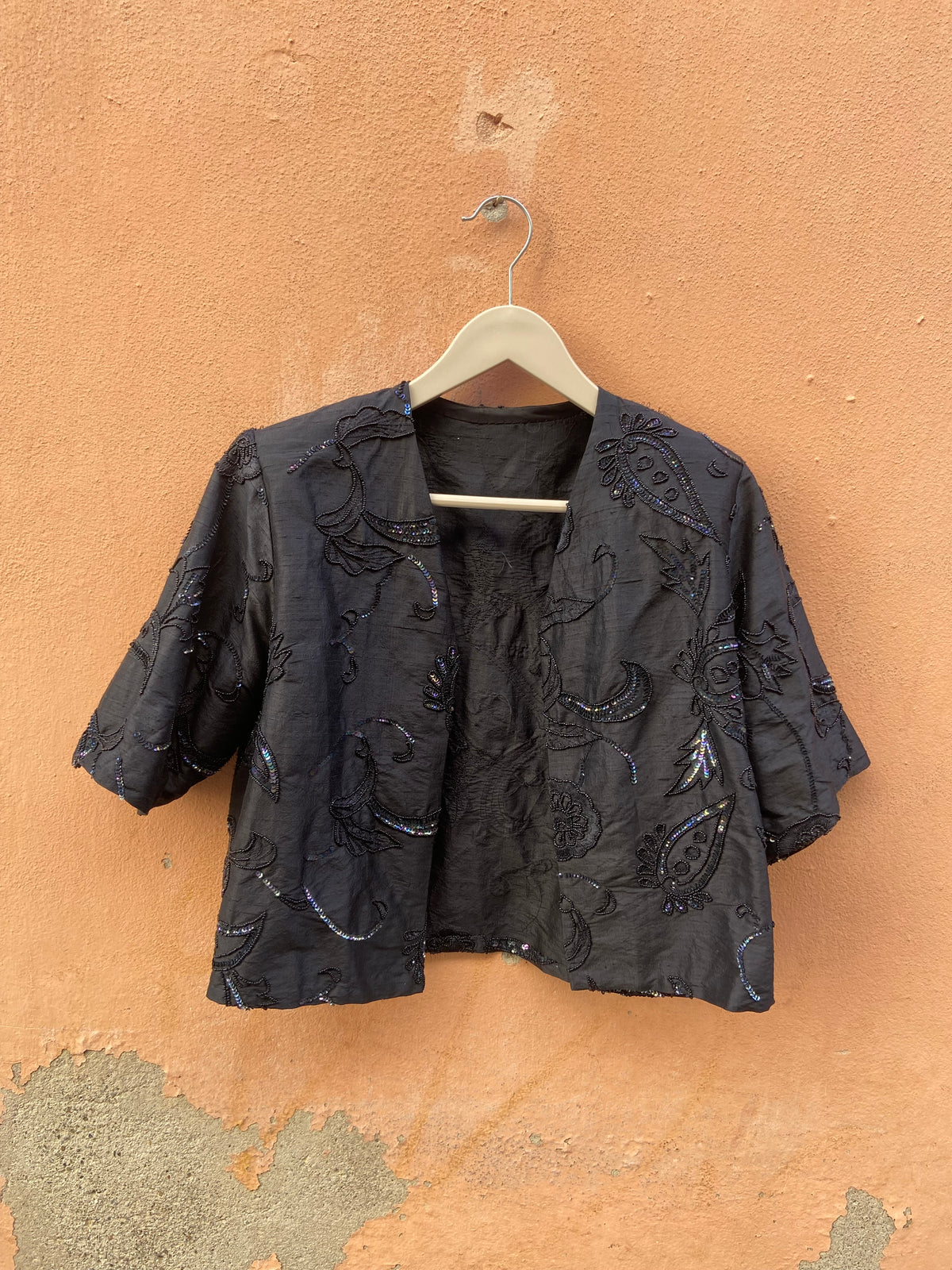 Twinset sartoriale con pailettes