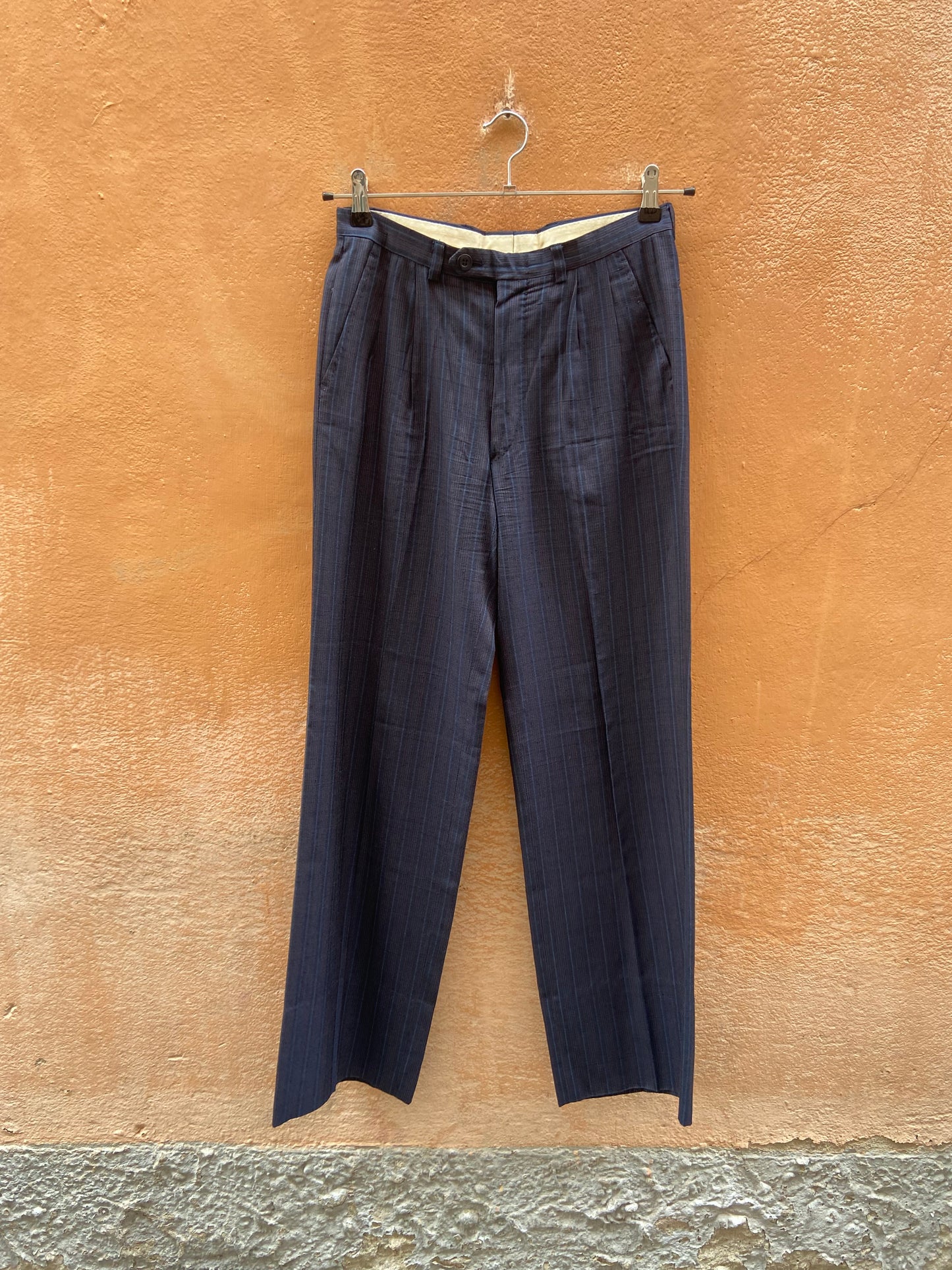 Pantalone taglio maschile gessato L