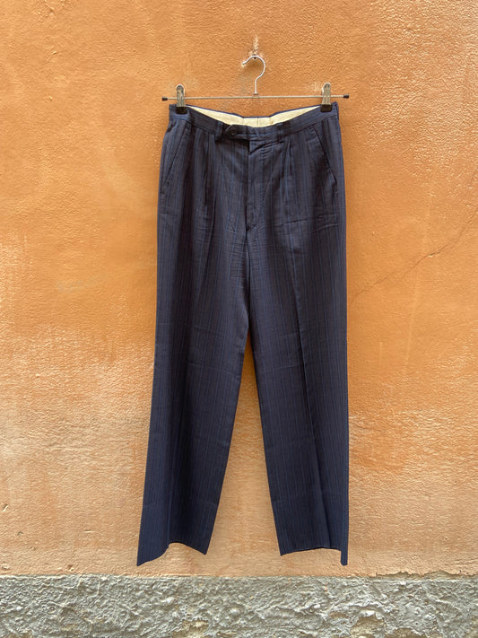 Pantalone taglio maschile gessato L