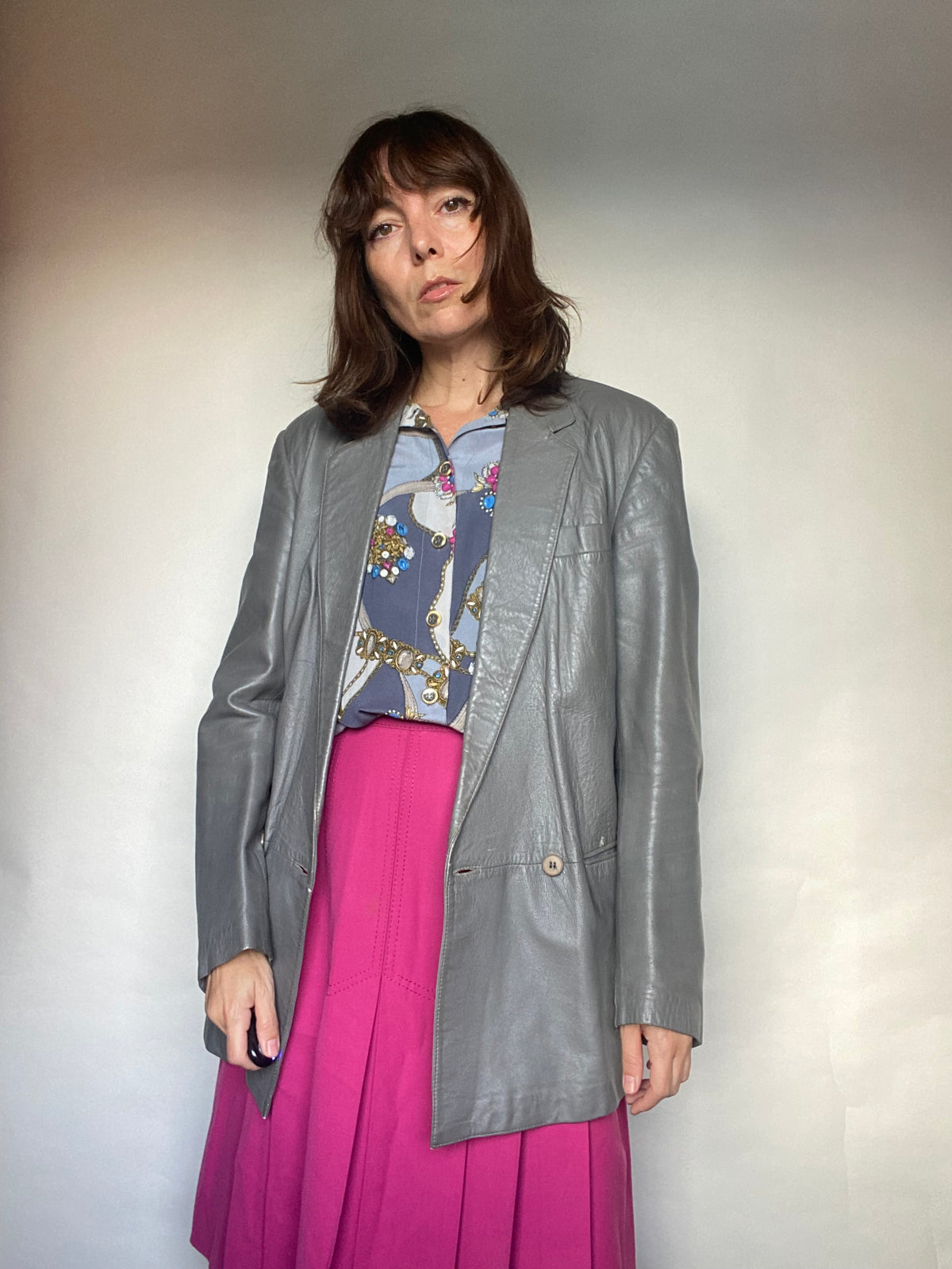 Blazer pelle vintage