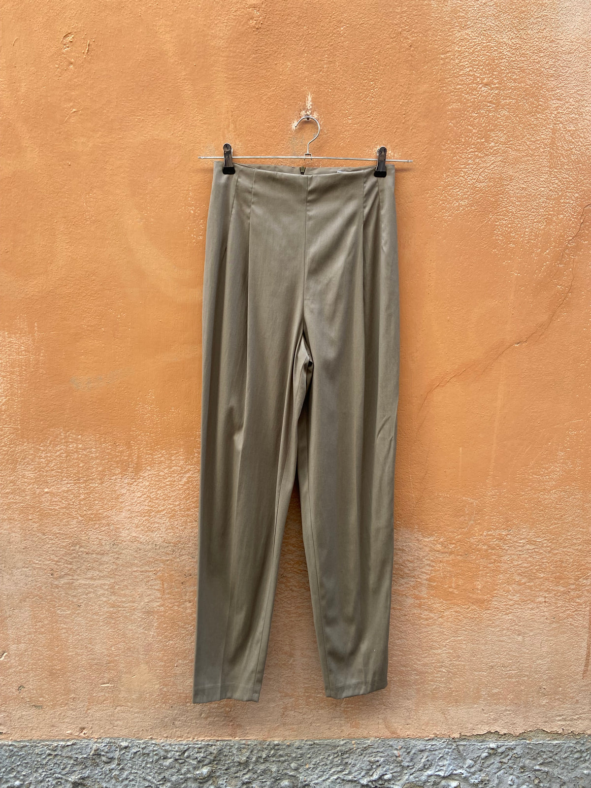 Pantalone cachi vita alta