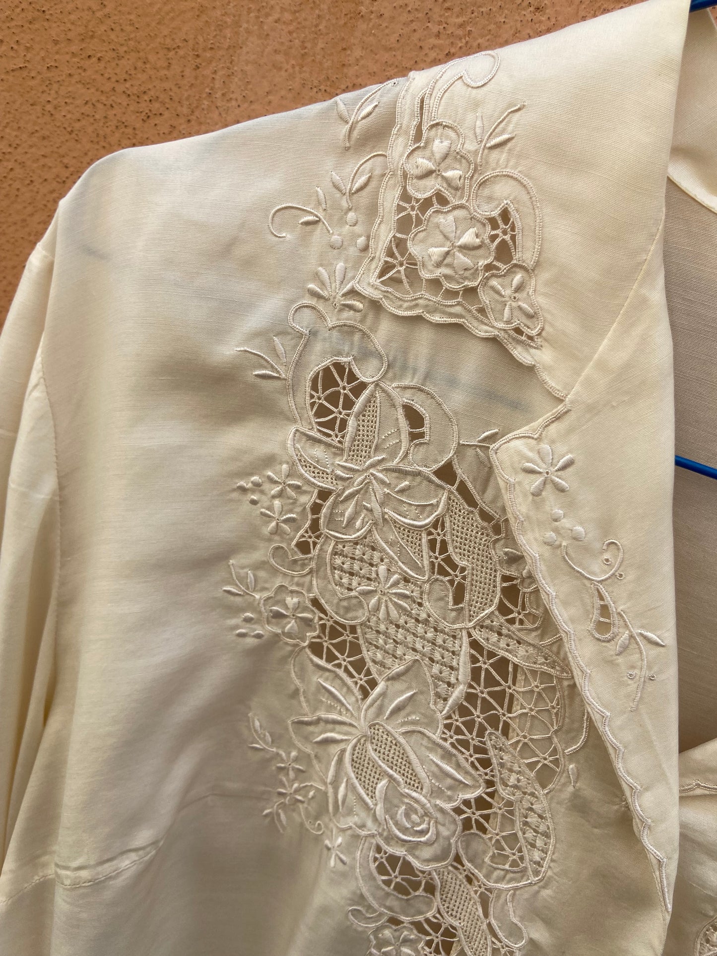 Camicia seta panna