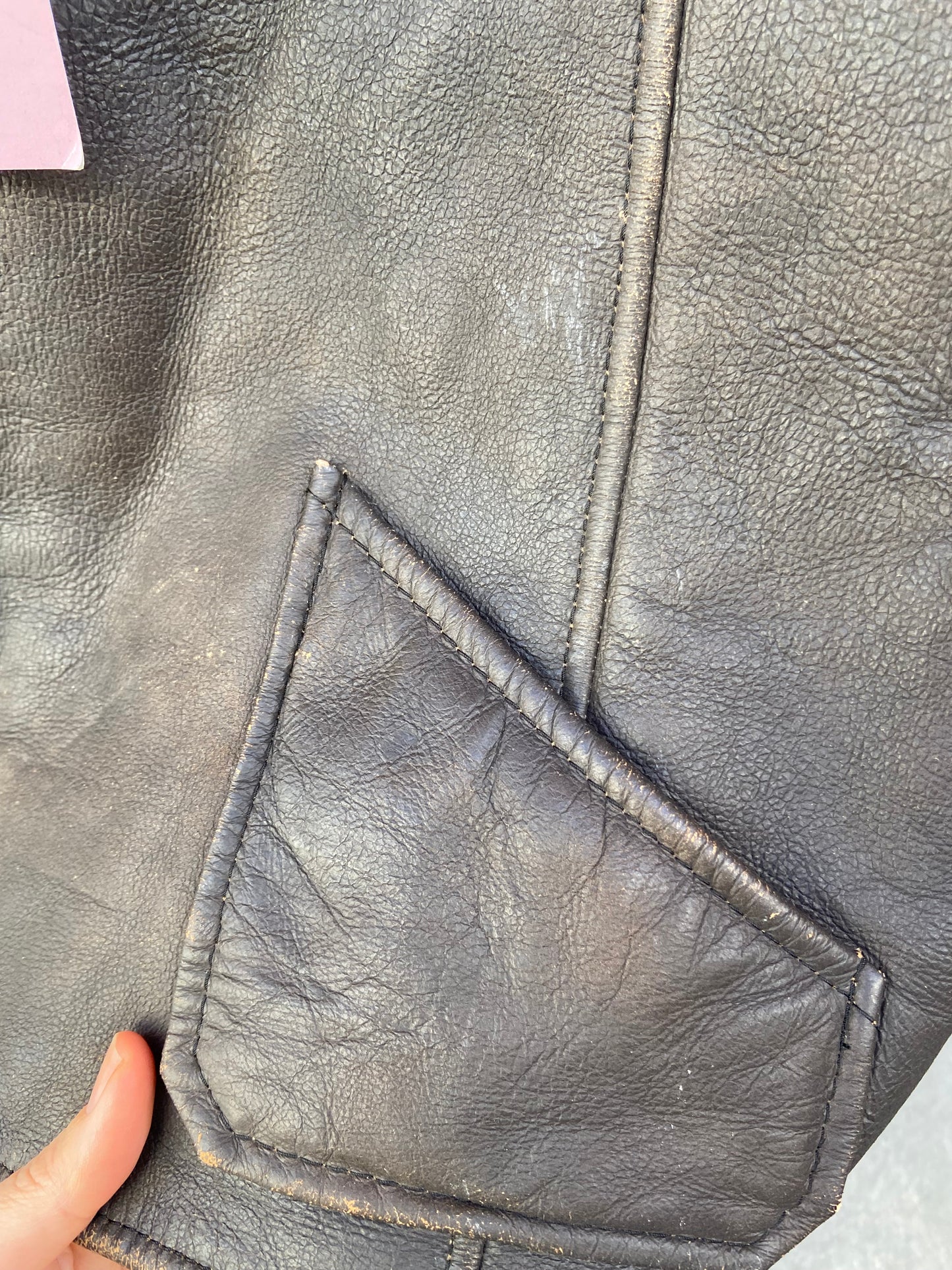Gilet pelle interno montone
