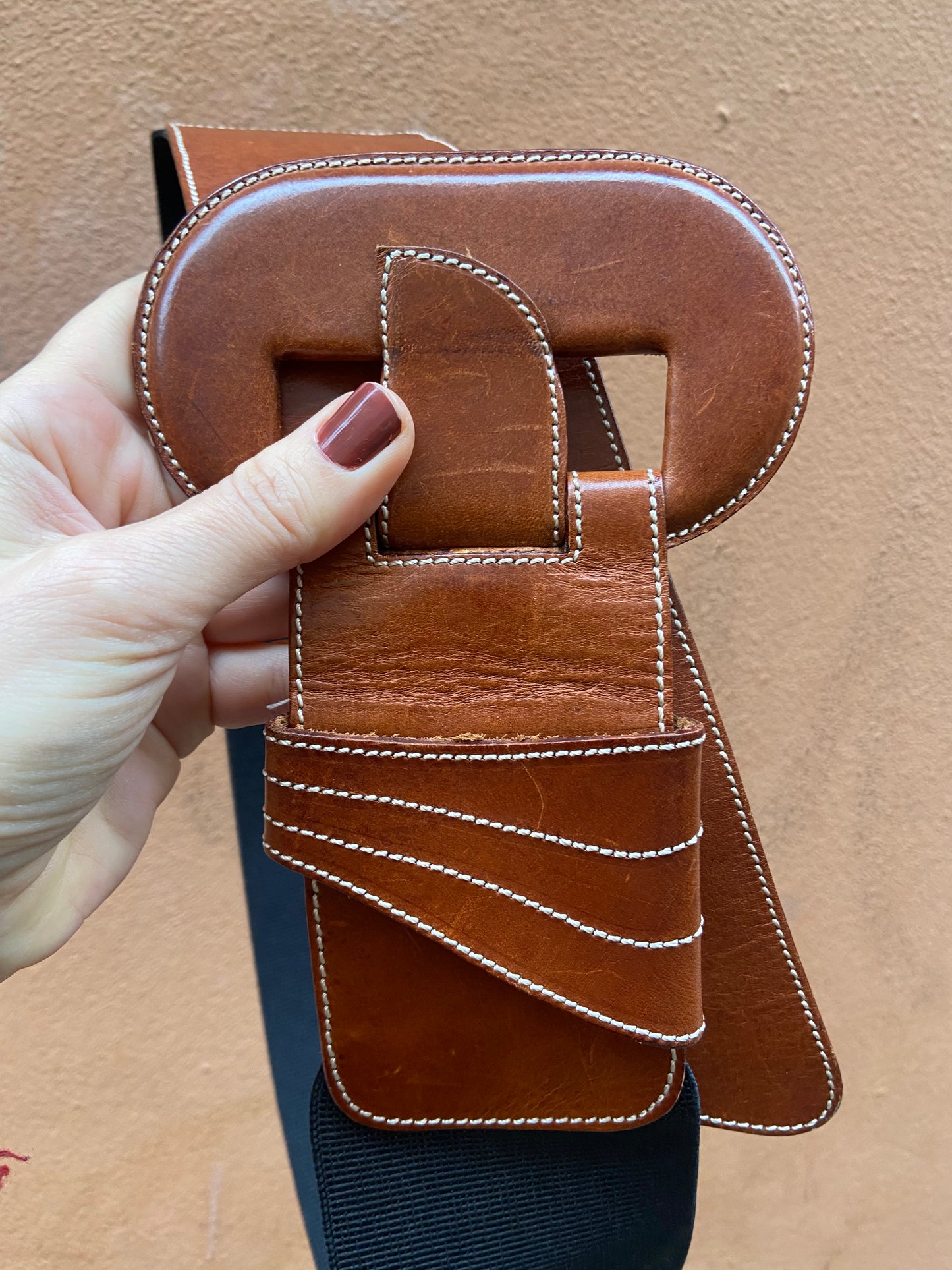 Cintura vintage pelle