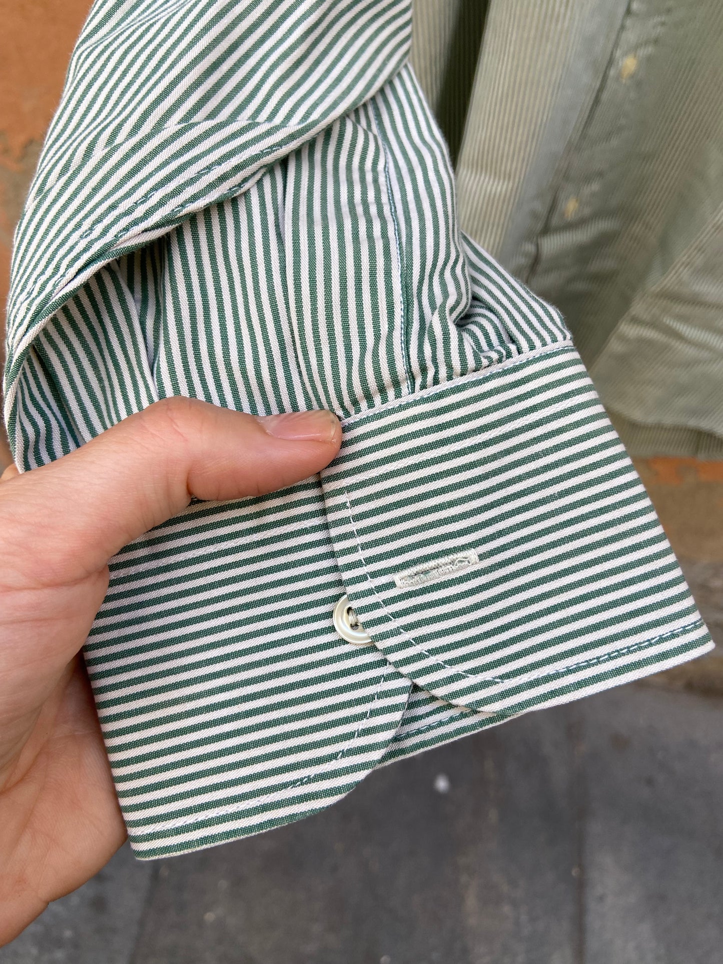 Camicia righe verdi