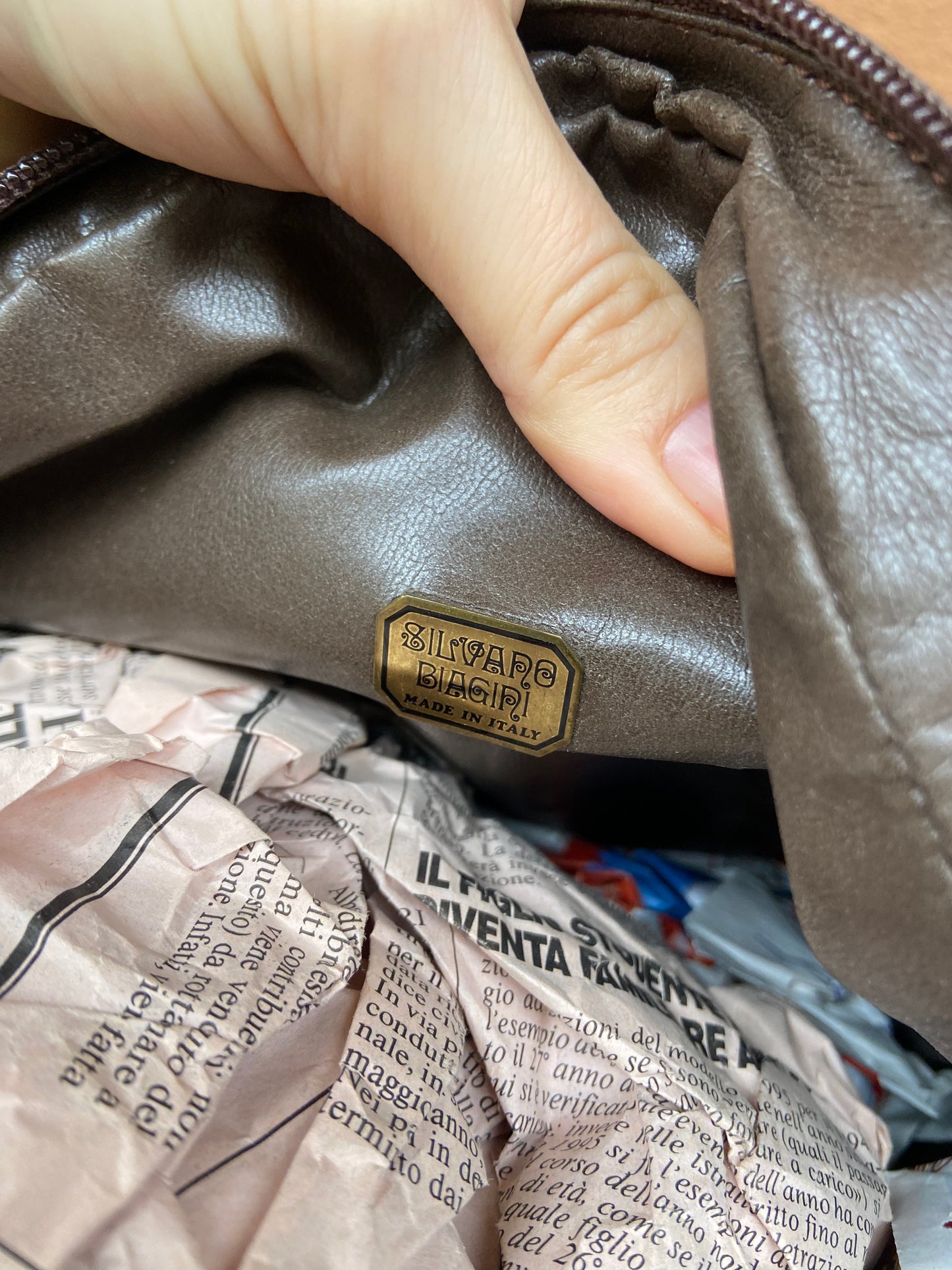 Borsa rounded cavallino