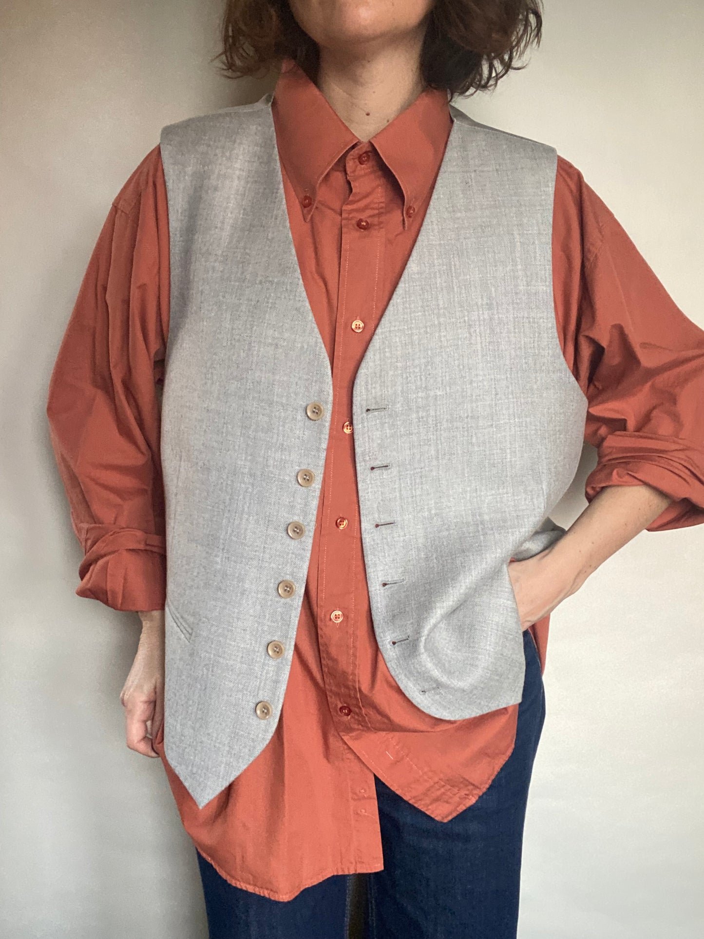 Gilet grigio ghiaccio