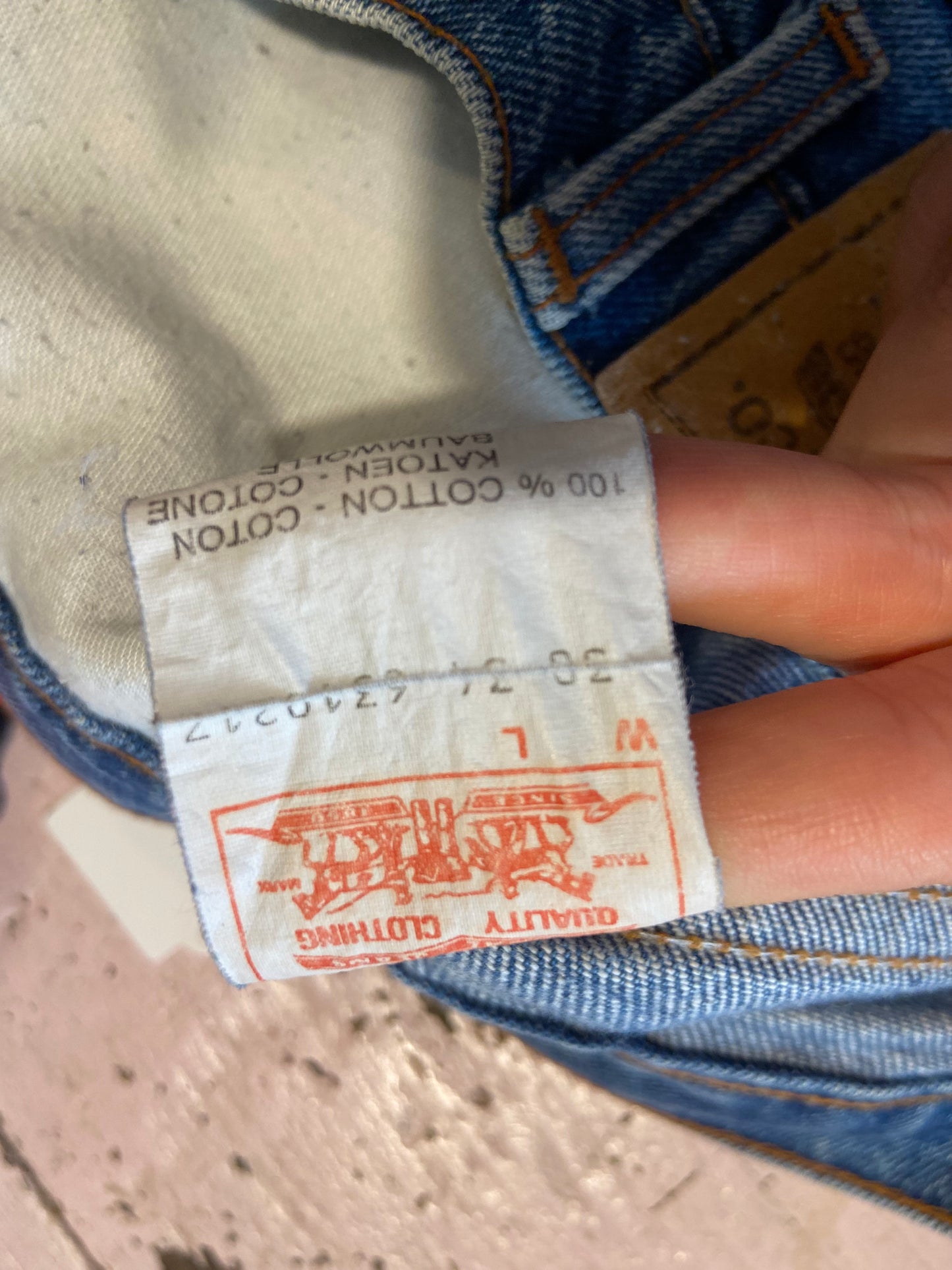 Levis orange tab