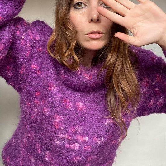 Maxi pull mélange
