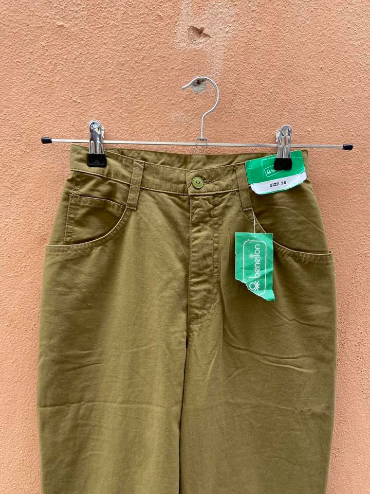 Pantalone Benetton vintage xs kaki