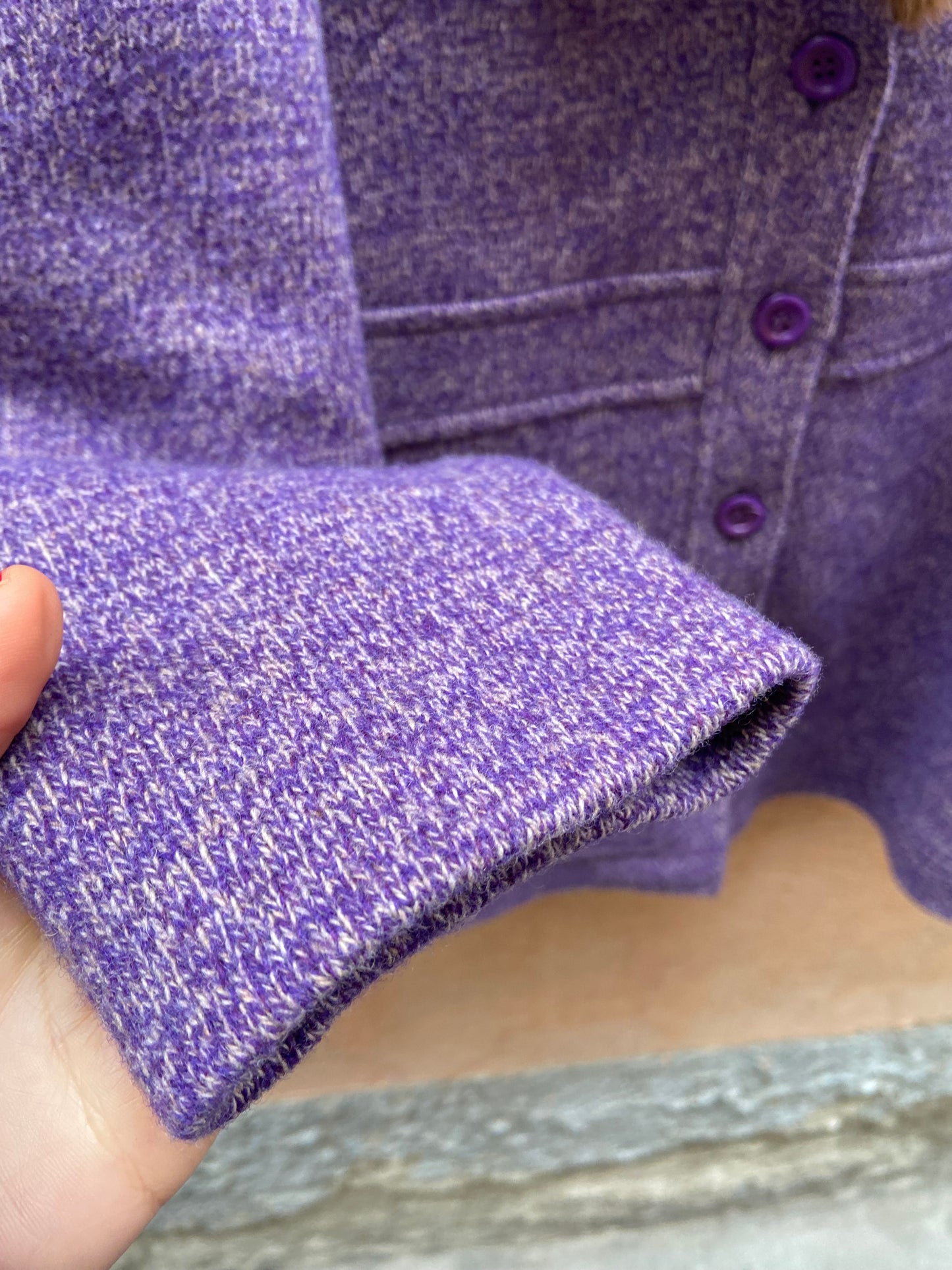 Completo elegante mélange violetto