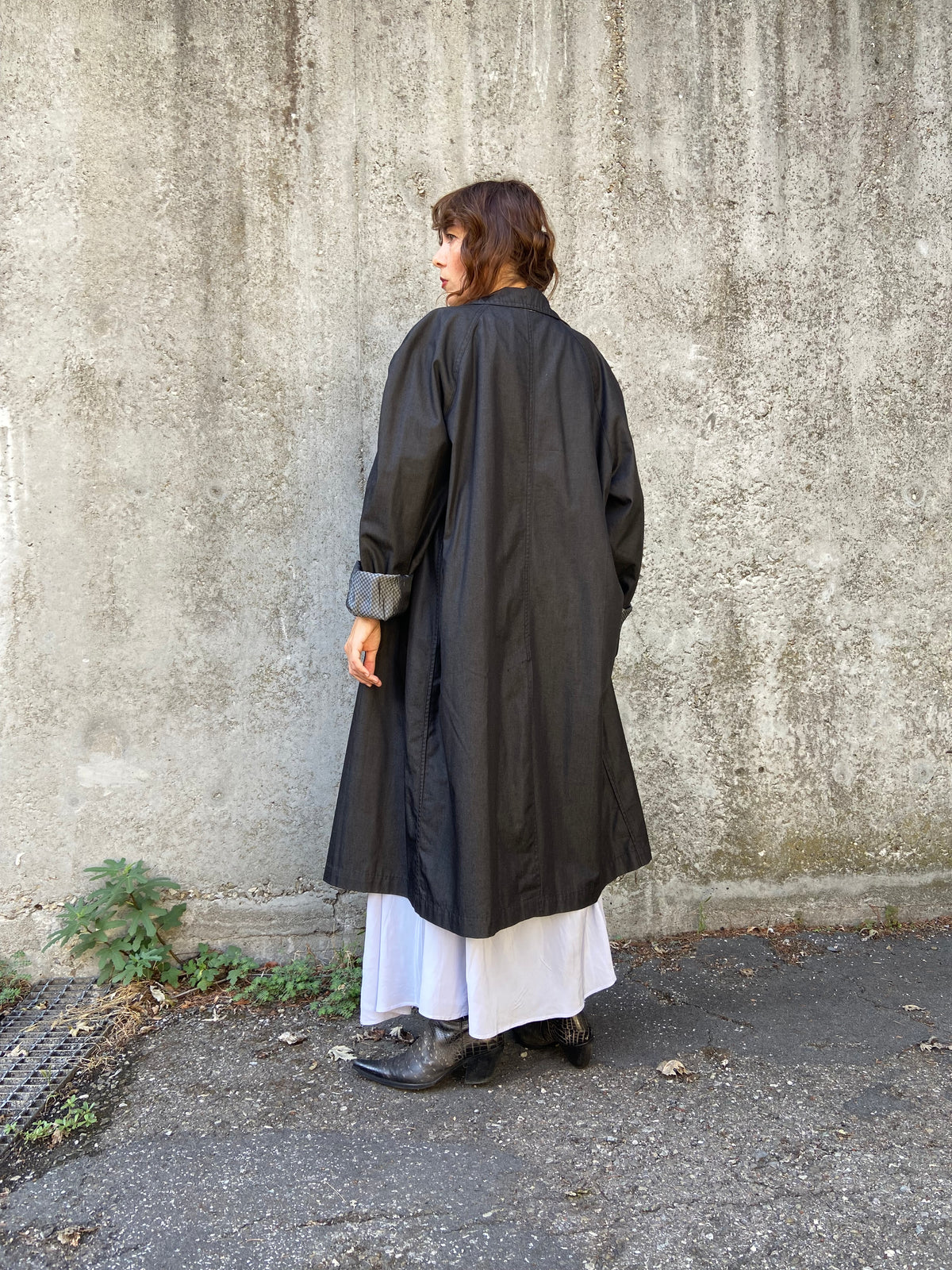 Trench antracite oversize