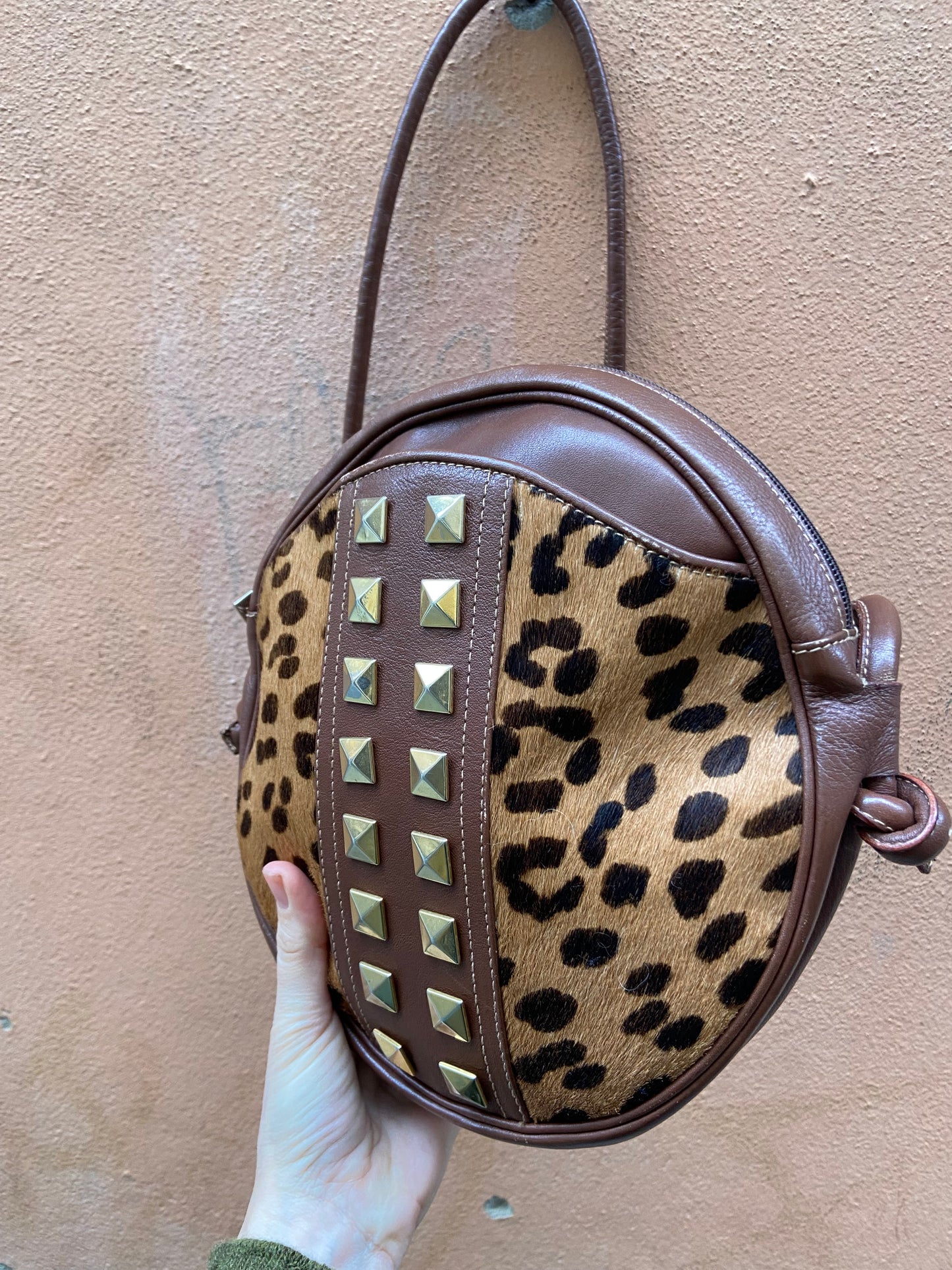 Borsa rounded cavallino