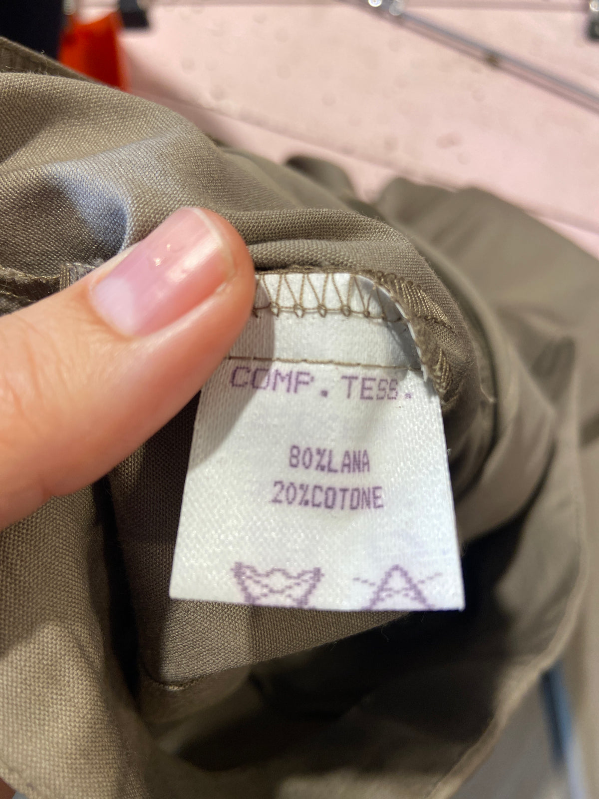Pantalone cachi vita alta