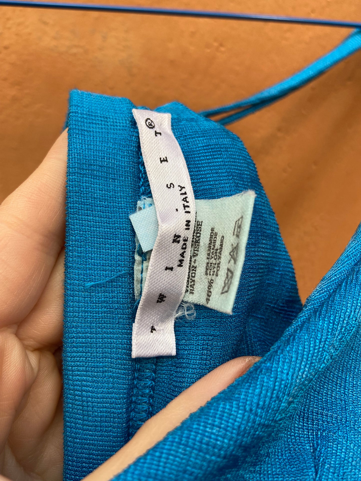 Slip dress Twinset azzurro
