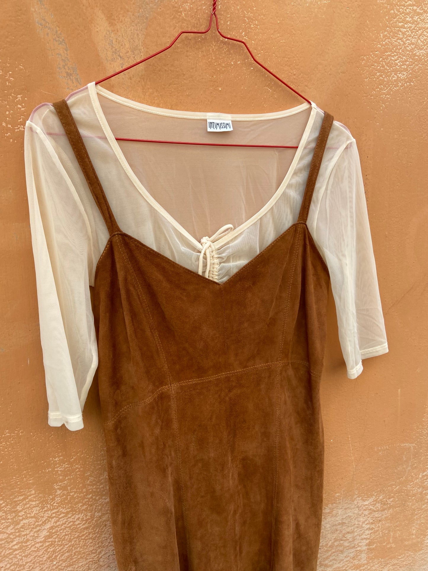 Mini dress scamosciato