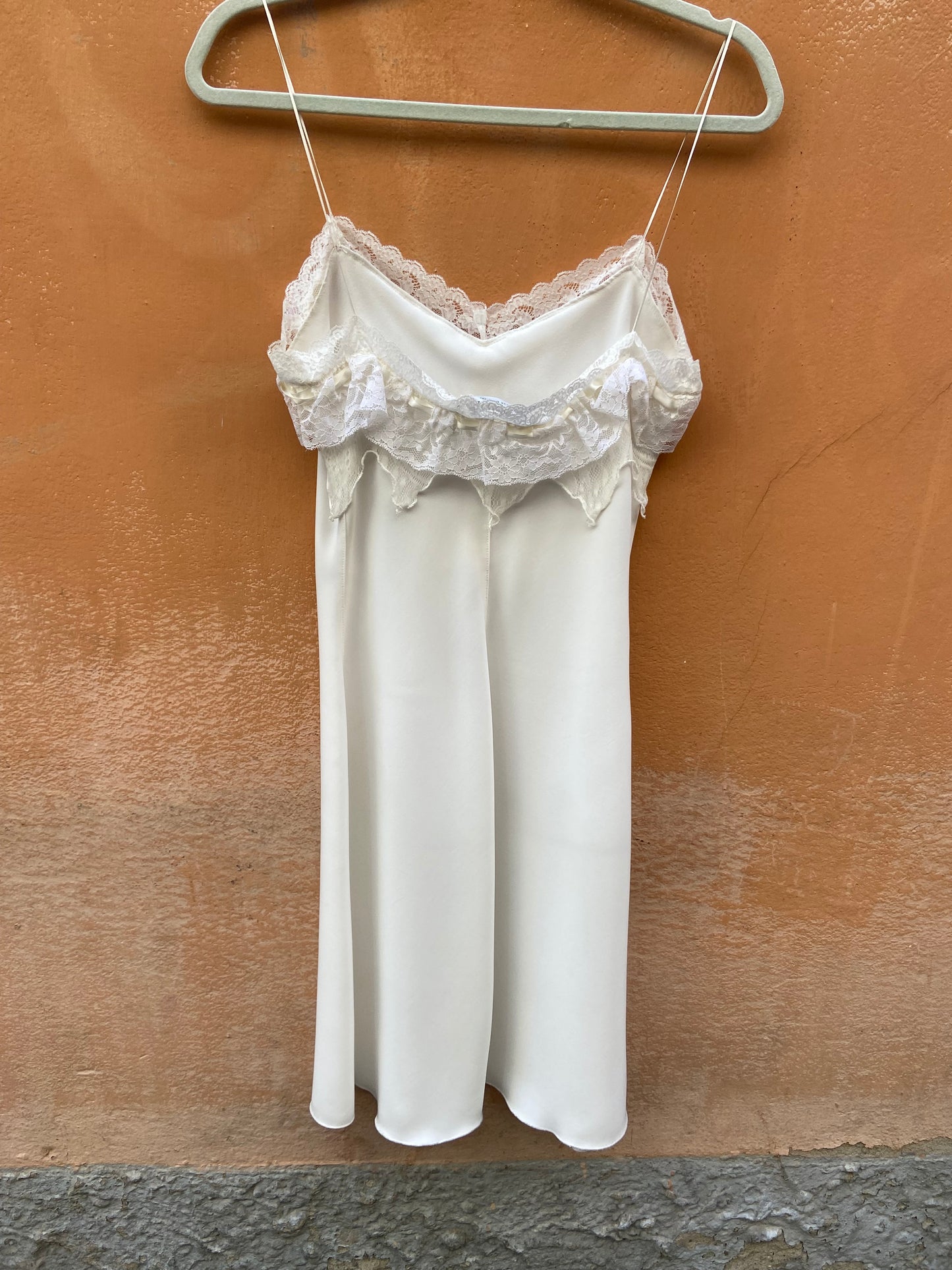 Twinset slip dress bianco
