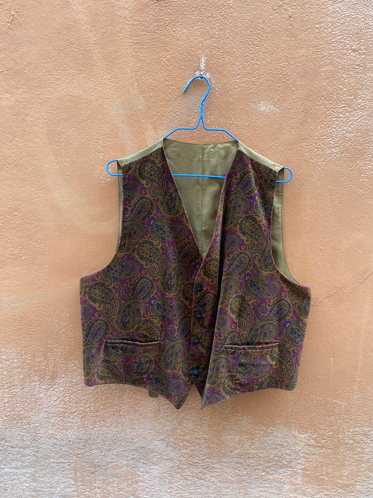 Gilet velluto marrone
