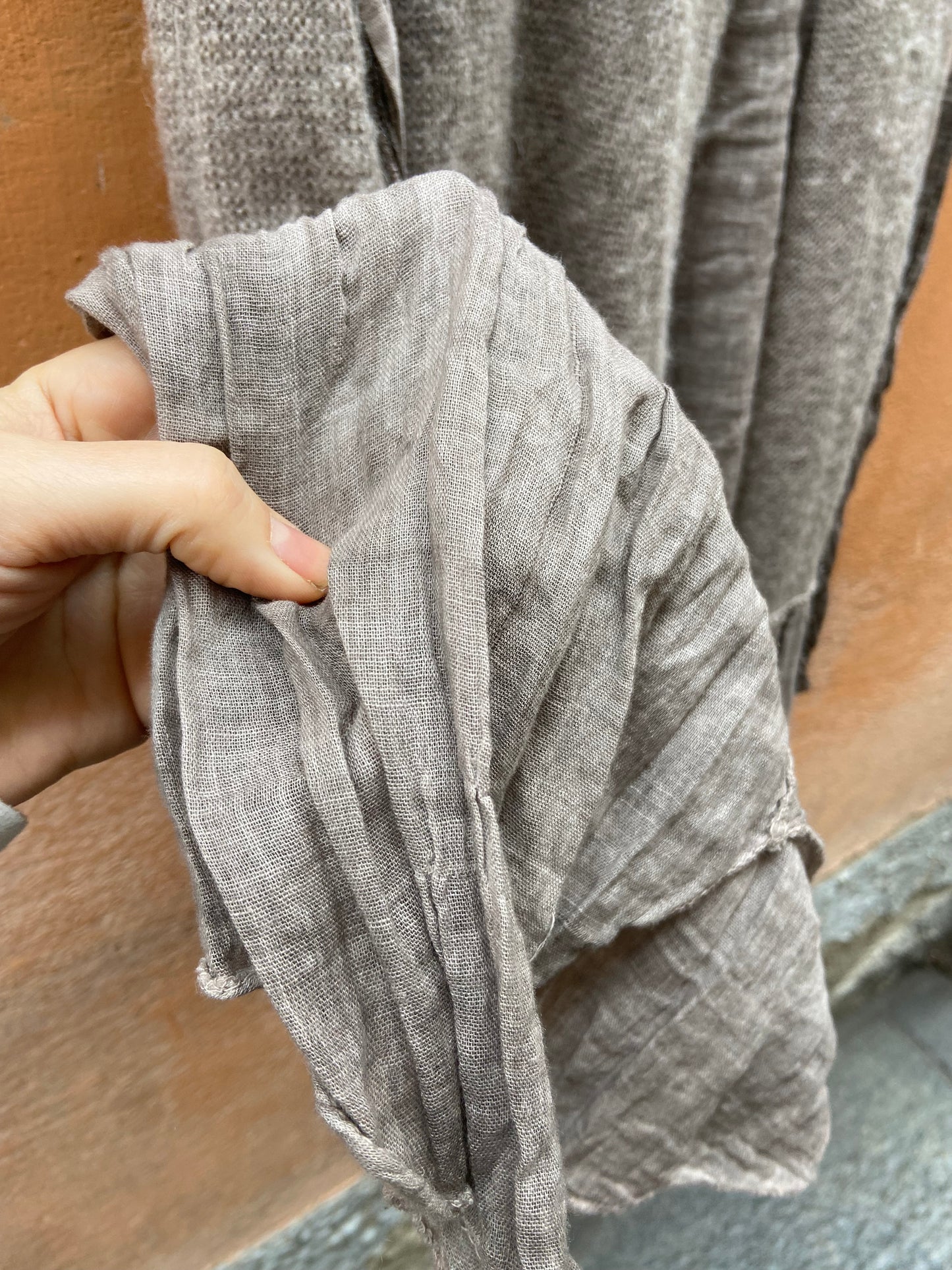 Gonna lana asimmetrica y2k