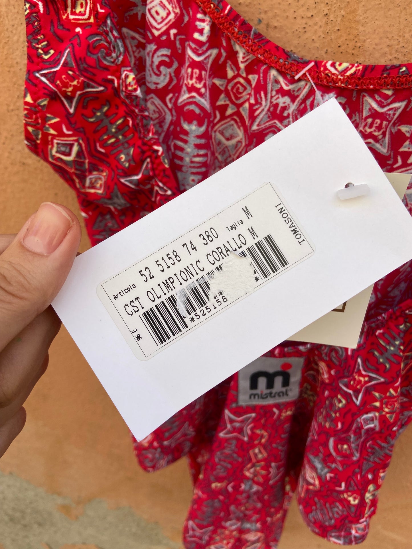 Mistral costume intero rosso