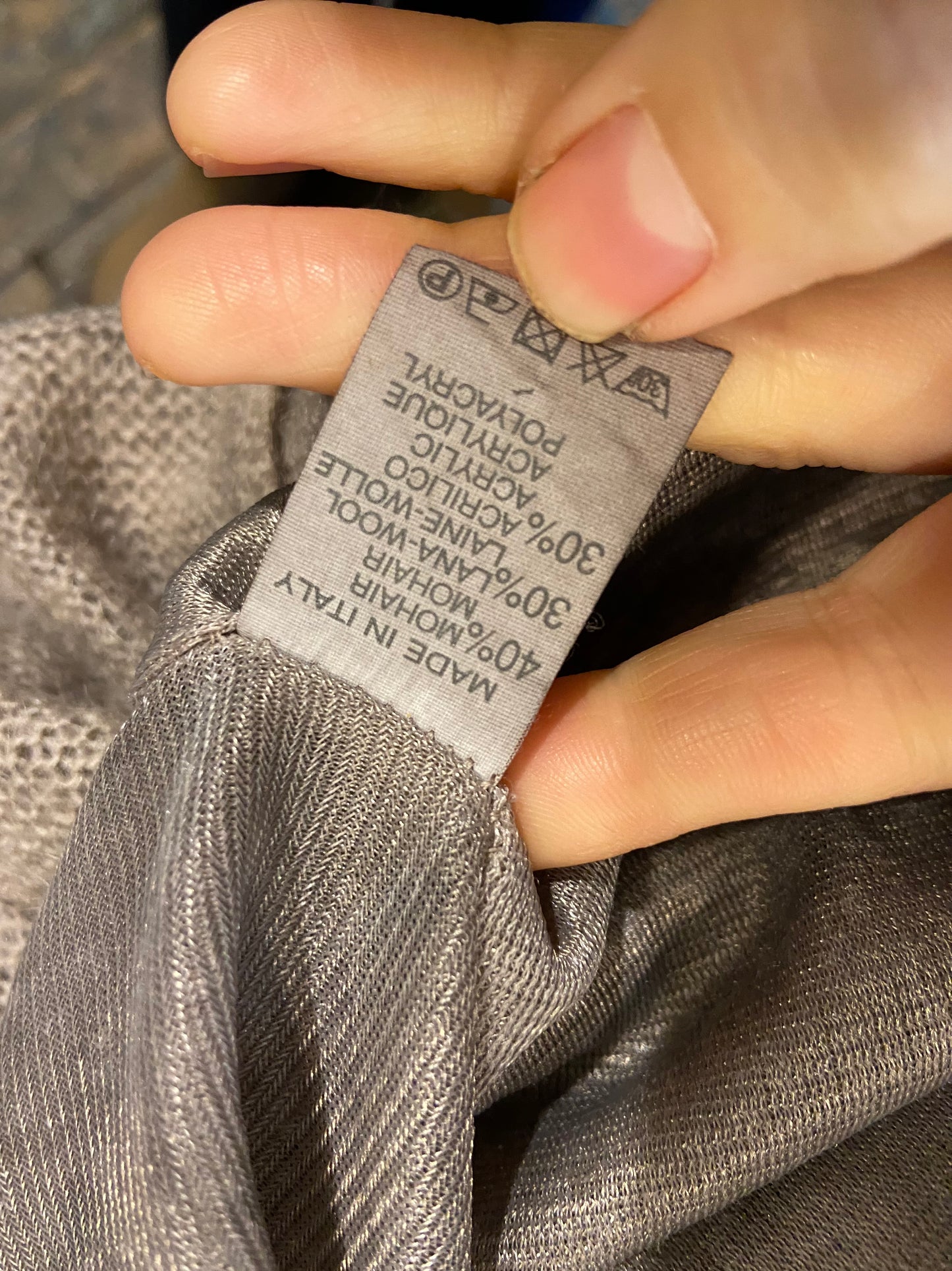 Gonna lana asimmetrica y2k