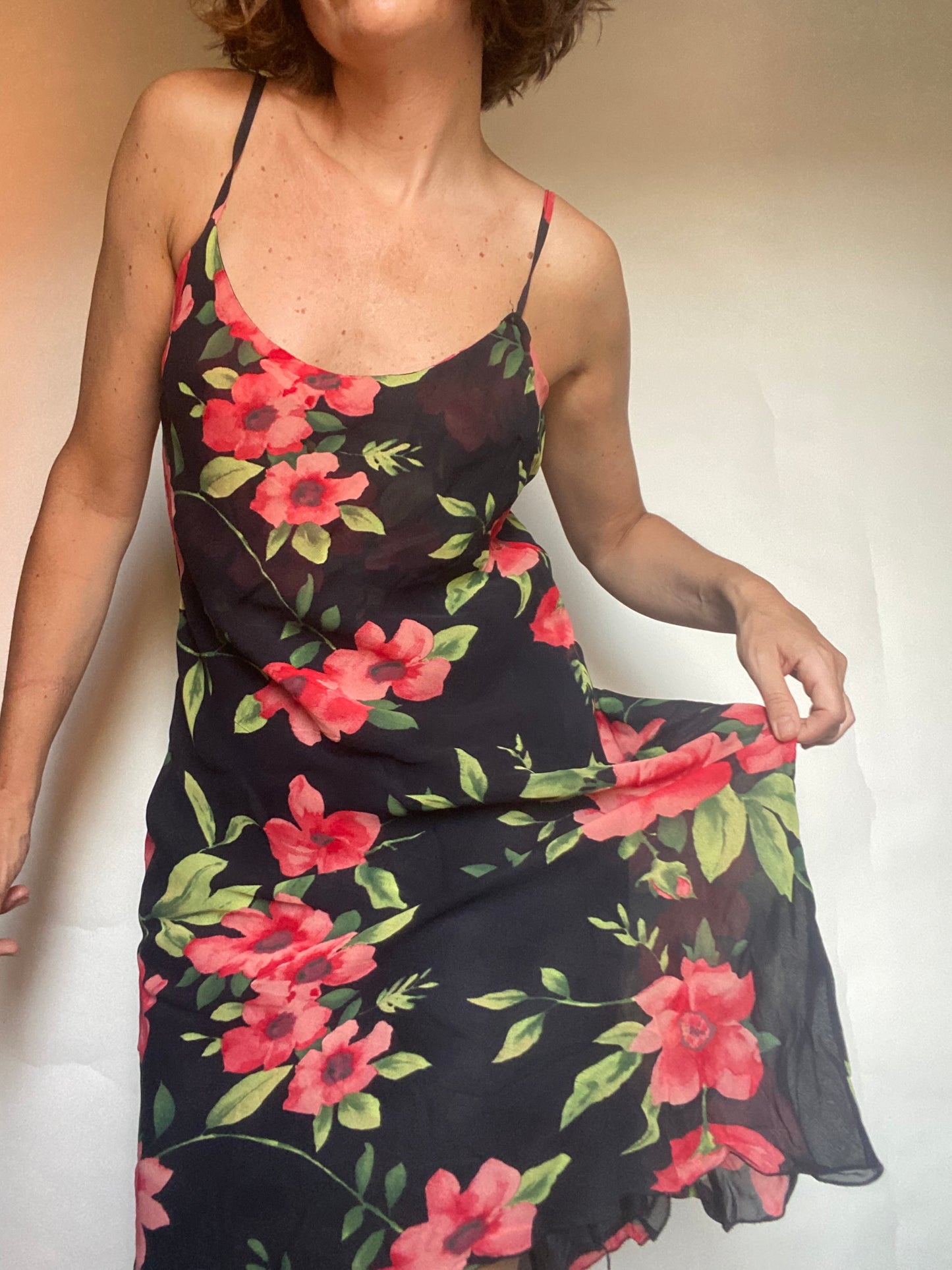 Slip dress flower