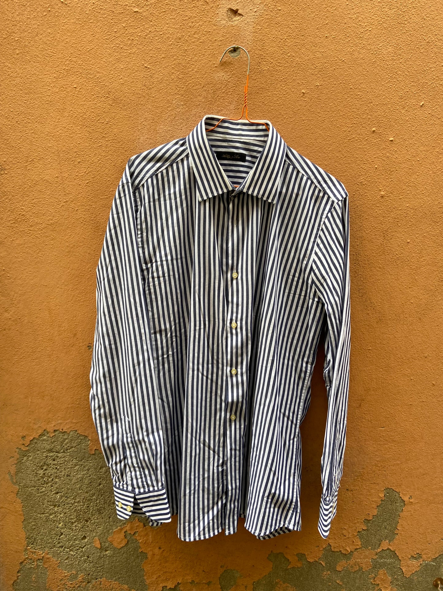 Camicia righe unisex cotone