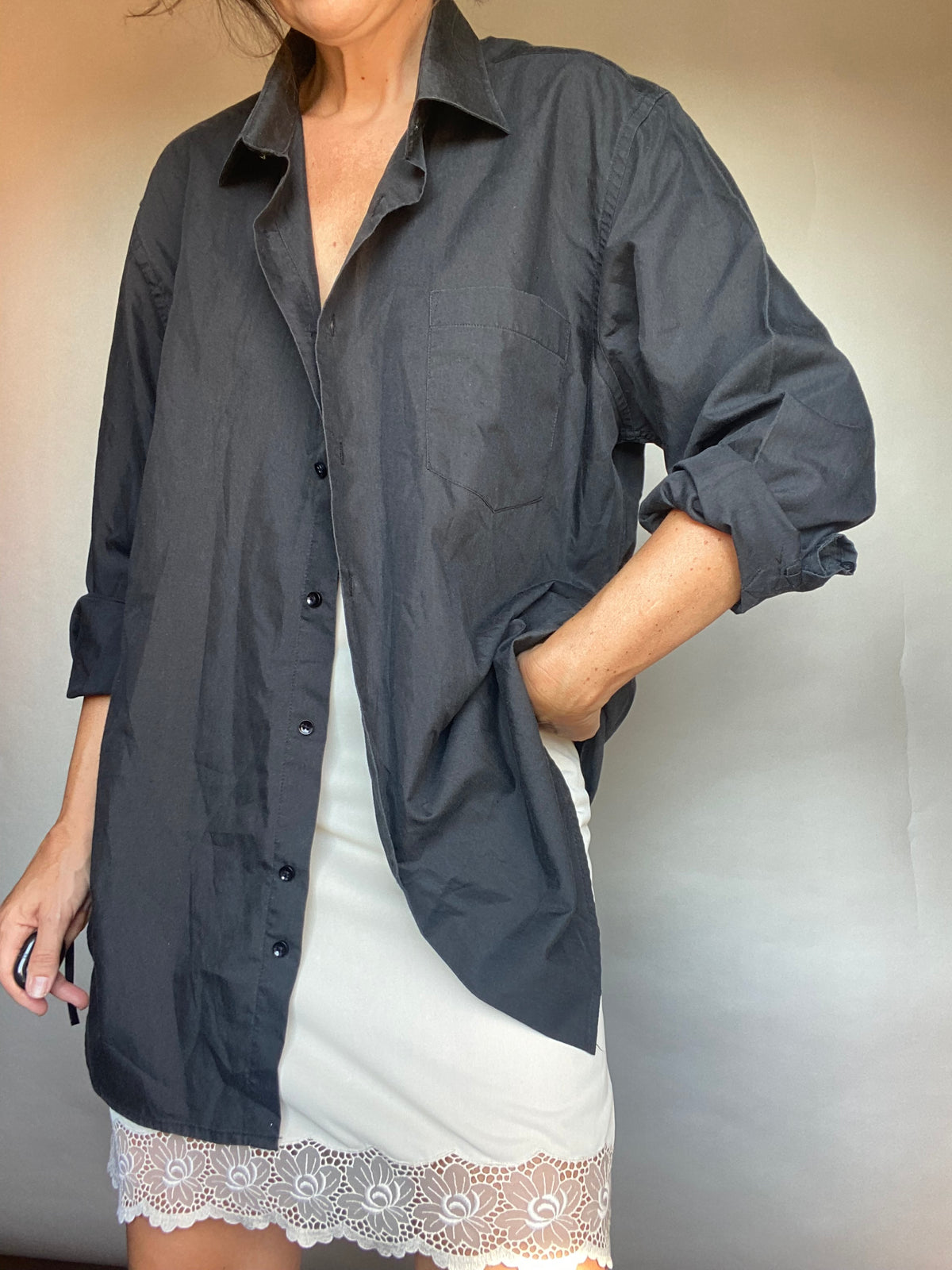 Camicia nera unisex