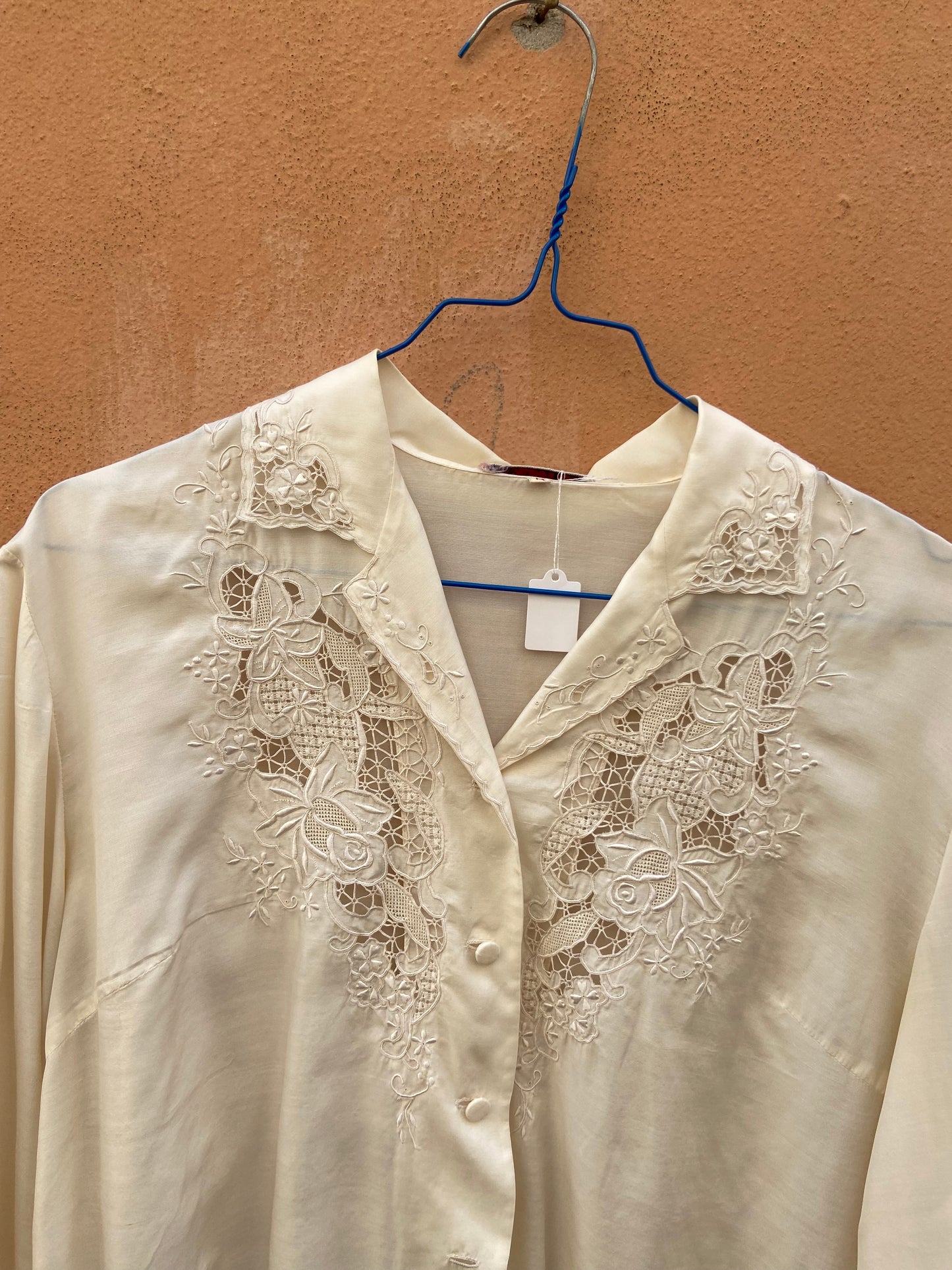 Camicia seta panna