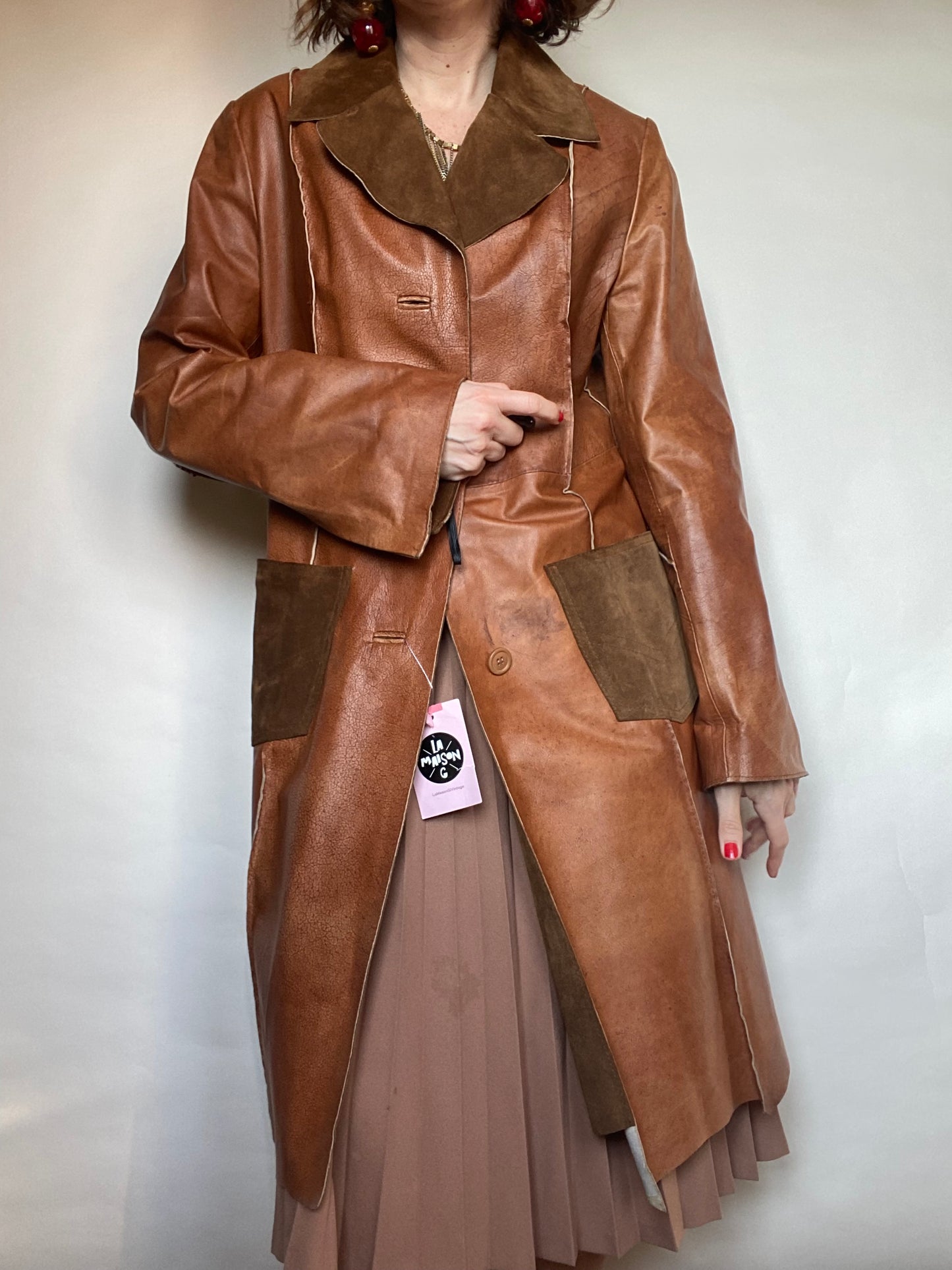 Giacca pelle y2k