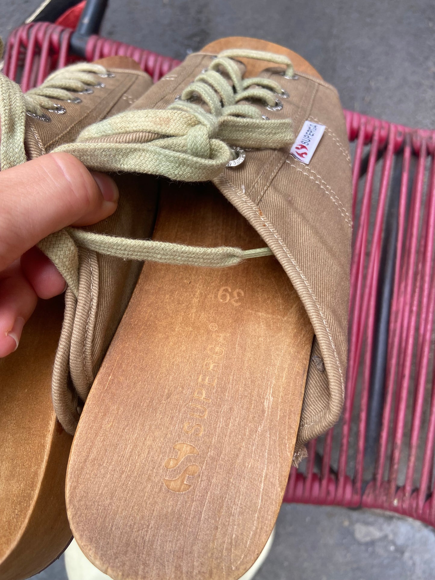 Superga vintage zoccoli 39