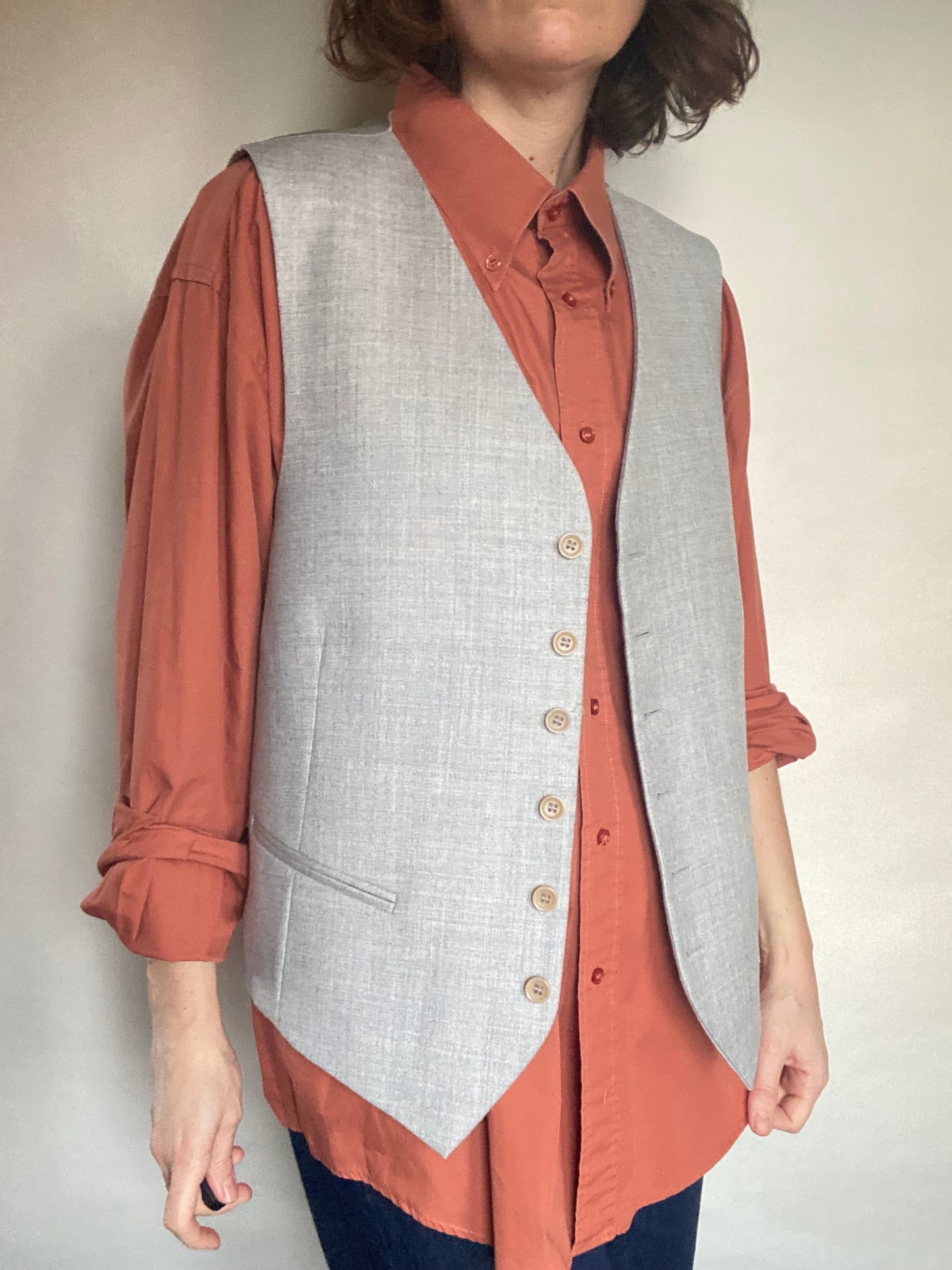 Gilet grigio ghiaccio