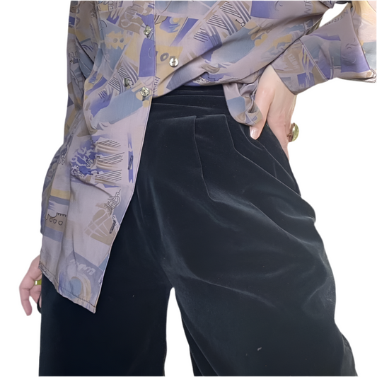 Pantalone velluto 80s